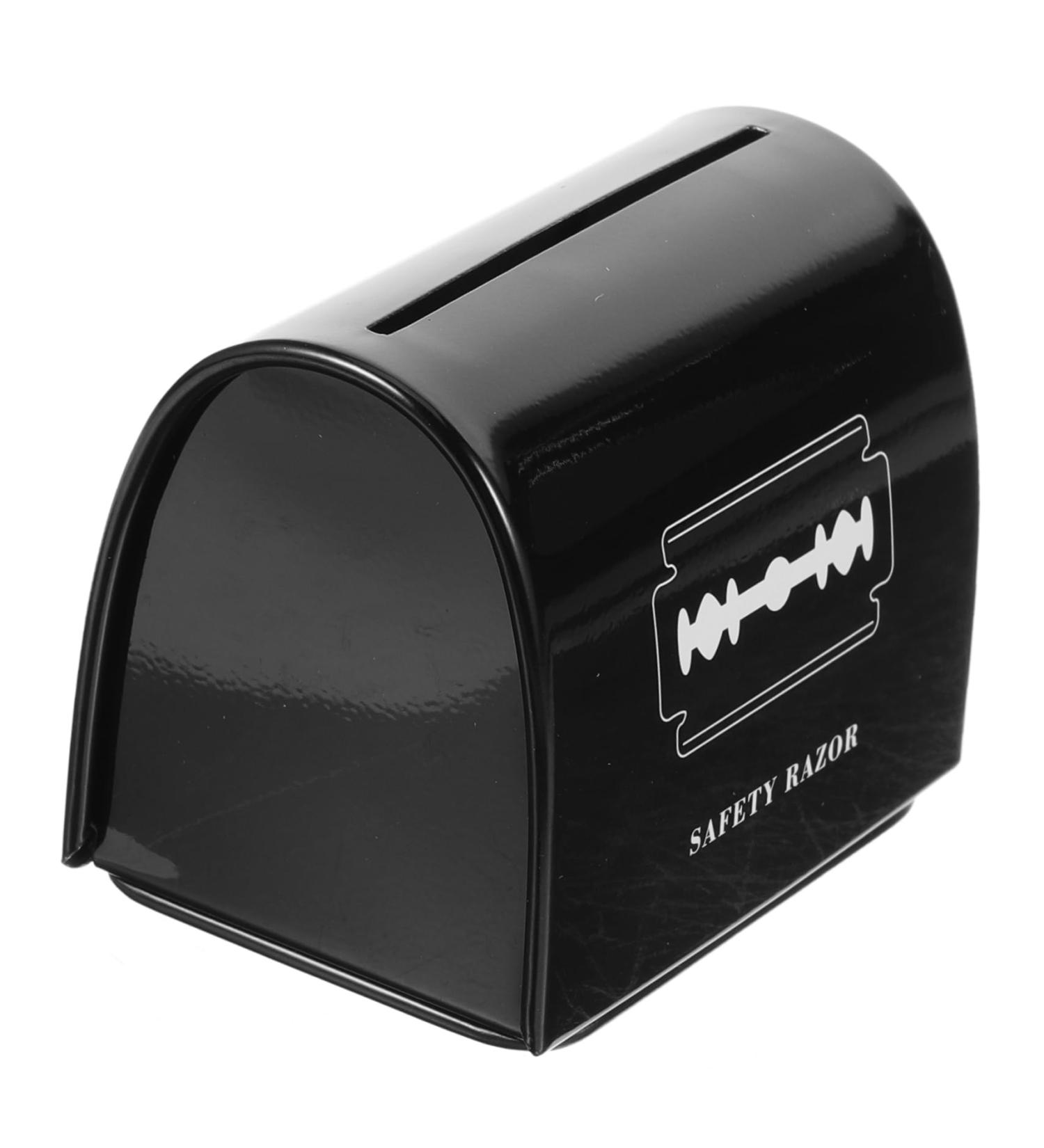 Minkissy Razor Blade Disposal Container - Stainless Steel Storage Box for Barber & Shaving Blades - Safe & Secure Blade Disposal - Buy Online on GoSupps.com