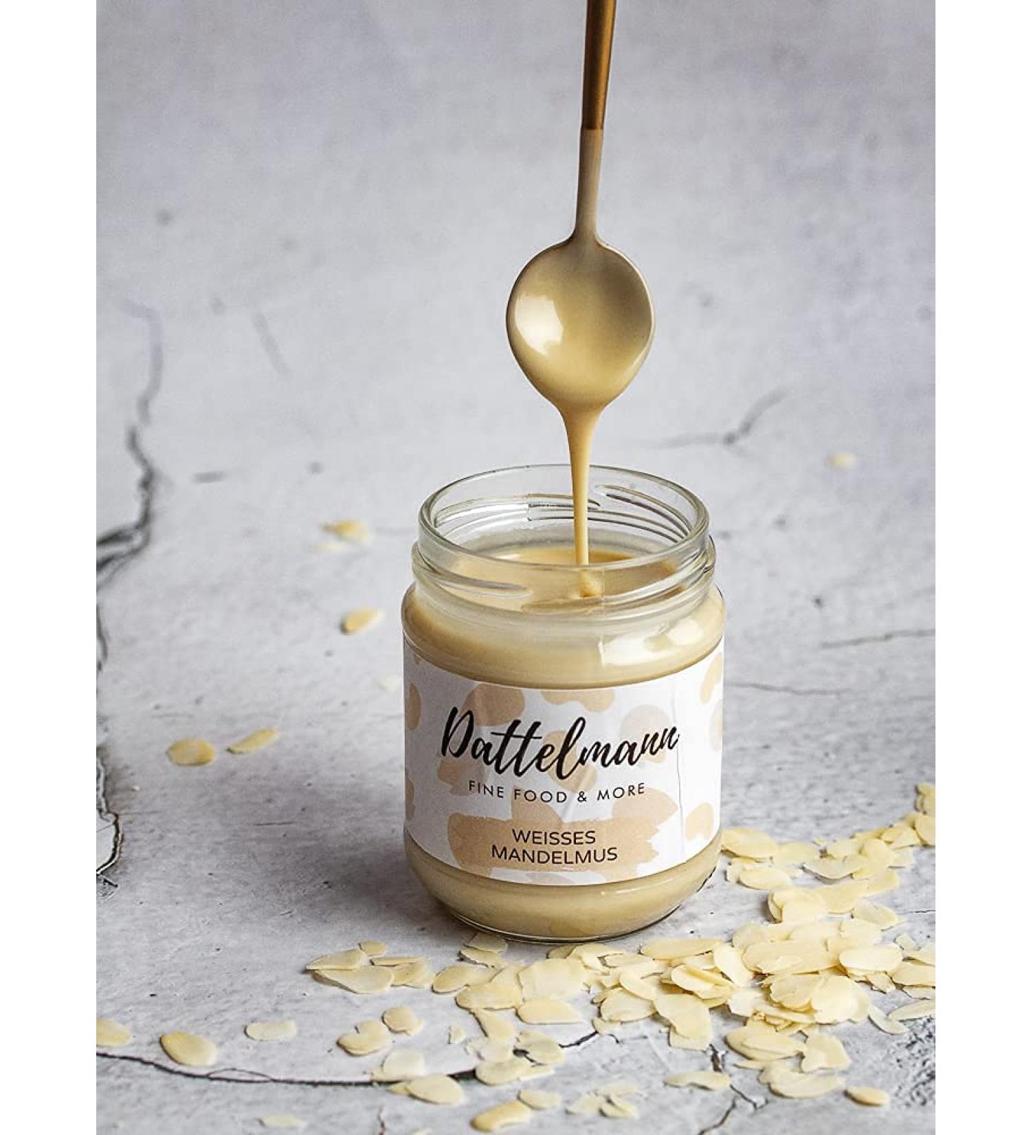 White Almondmus 180g | Sugar-Free Almond Butter | Vegan Protein Spread | Blanched Almonds | Palmyra Delights - Buy Online on GoSupps.com