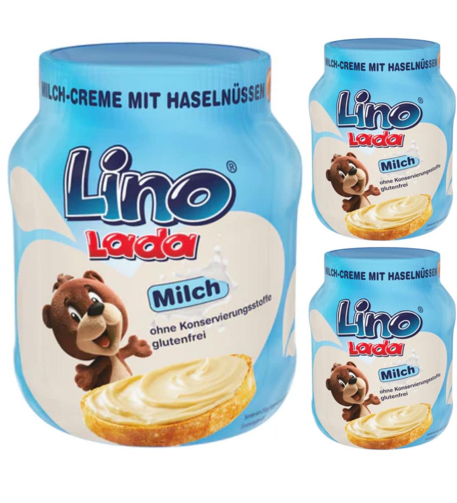Lino Lada Milk and Hazelnut Spreads 350 g (Pack of 3) - Buy Online on GoSupps.com