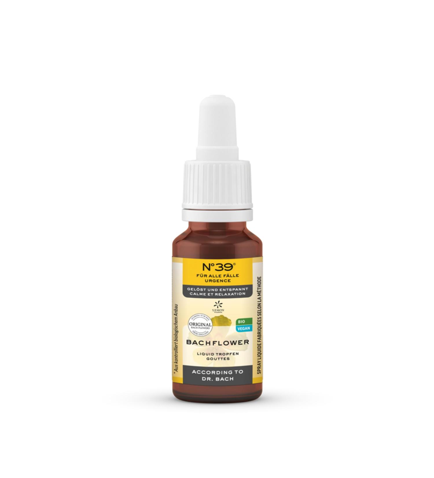Lemon Pharma Gouttes Fleurs de Bach N 39 Bio m lange traditionnel pour accompagner les moments charg s du quotidien vegan 10 ml - Buy Online on GoSupps.com