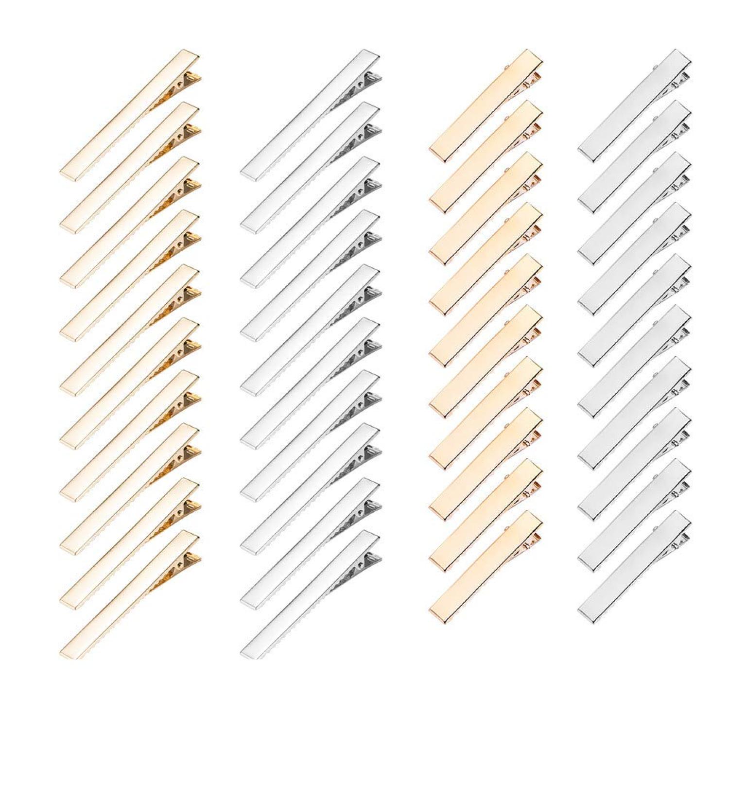 40 Pieces Crocodile Alligator Hair Clips - Non-Slip 65mm & 45mm DIY Hair Accessories for Crafts - Buy Online on GoSupps.com