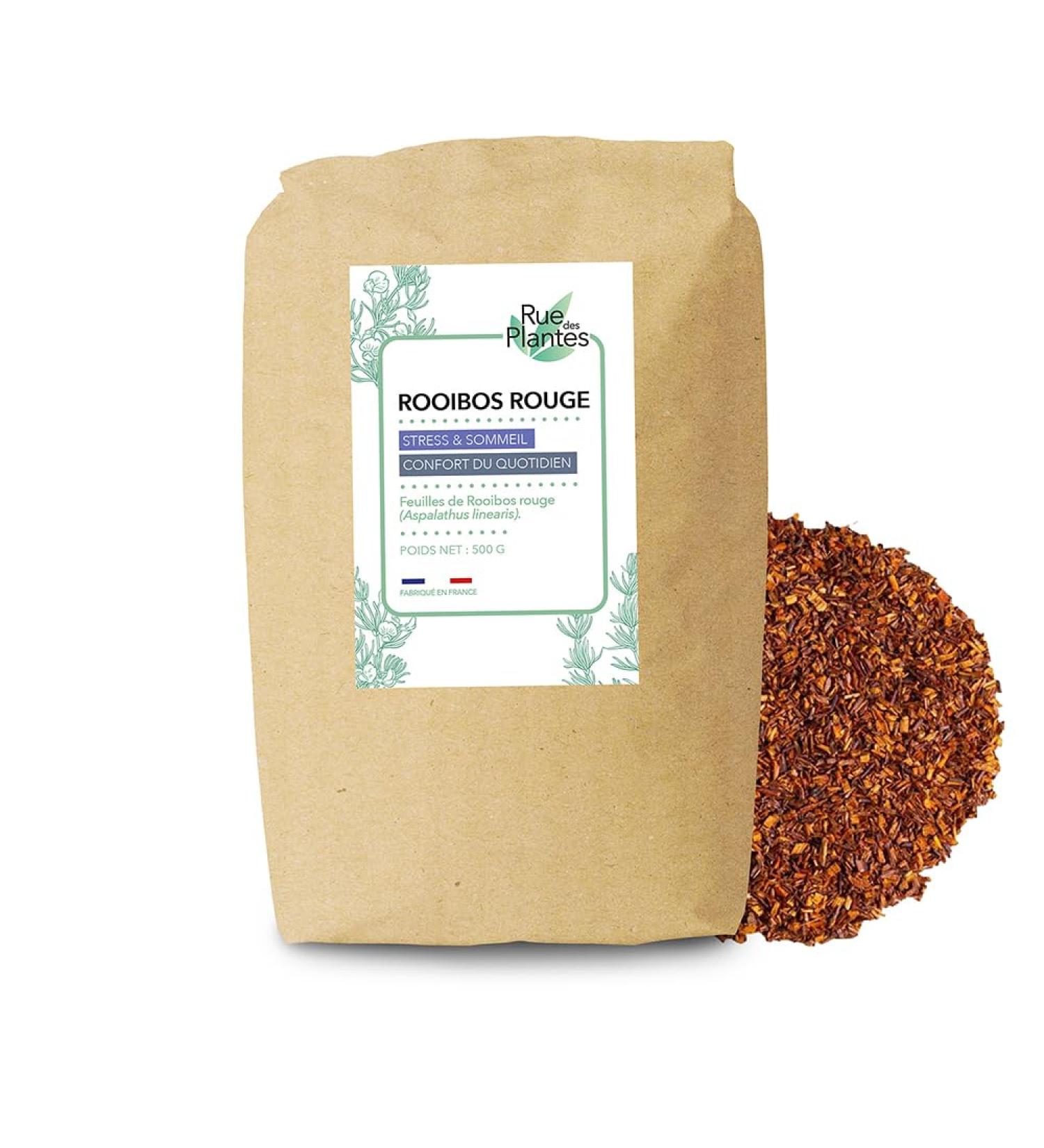 RUE DES PLANTES Rue Des Plantes - Red Rooibos 500g - Rich in antioxidants mineral salts and vitamin C