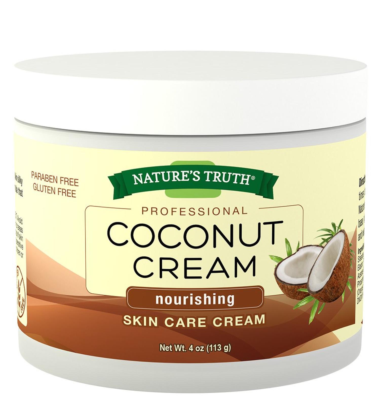 Natures Truth Natures Truth Professional Coconut Cream Nourishing Skin Care Cream 4 Ounce