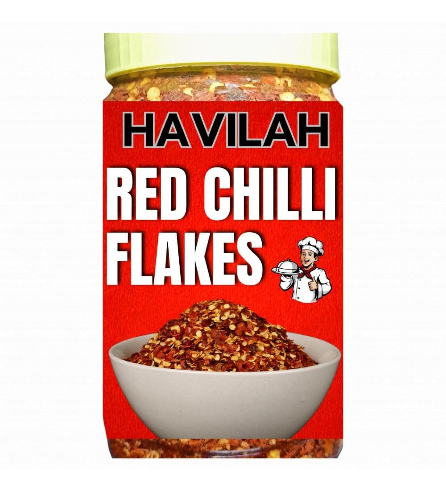 Havilah Chilli Flakes 250gm - Red Chilli Flakes Lal Mirch Dry Red Chillies Whole Red Mirchi Flakes Chili Flakes 250g Chilli Flakes 250 gm in Fresh Perfect for Spicing Up Dishes. - Buy Online on GoSupps.com
