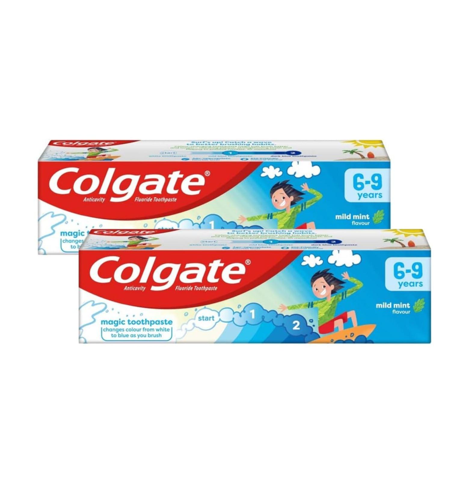 Colgate Toothpaste for Kids 50ml x 2 - Clinically Proven Cavity & Enamel Protection - Ages 6+ - Buy Now! - Buy Online on GoSupps.com