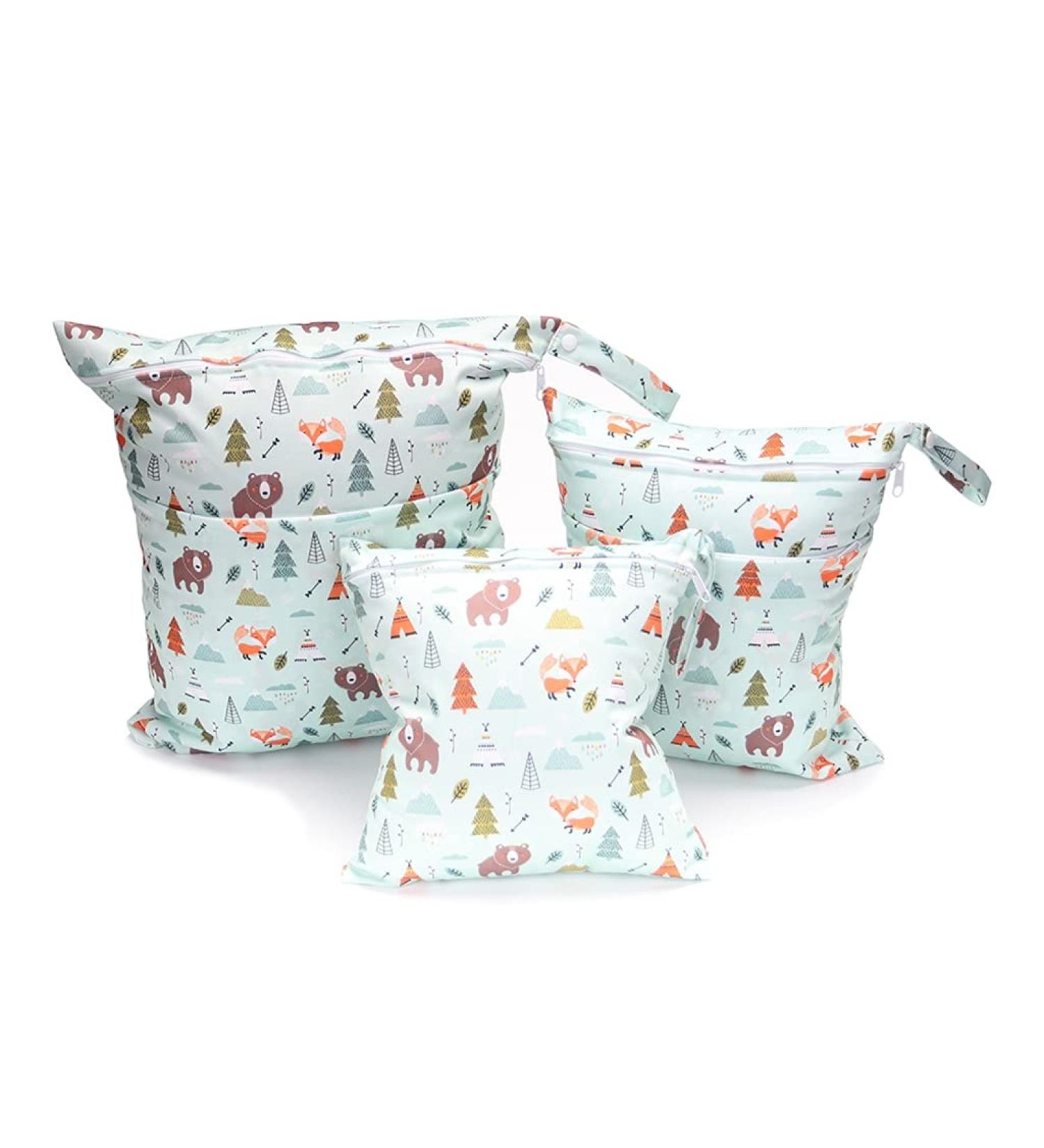 EGURS 3-Piece Diaper Bag Set | Reusable Wet Bag & Organizer for Baby Clothes & Accessories | International Shipping - Buy Online on GoSupps.com