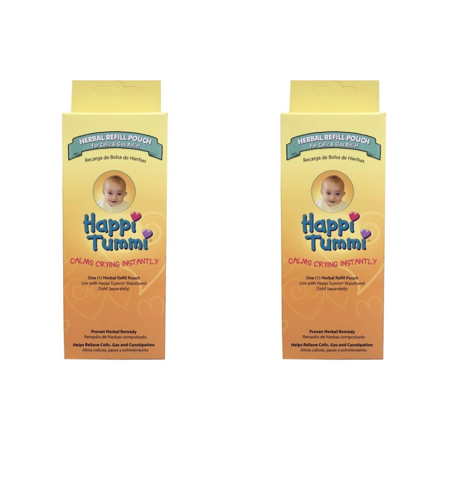 Happi Tummi Herbal Refill Pack - Colic Gas Relief for Infants & Babies - 2 Pack - Buy Online on GoSupps.com