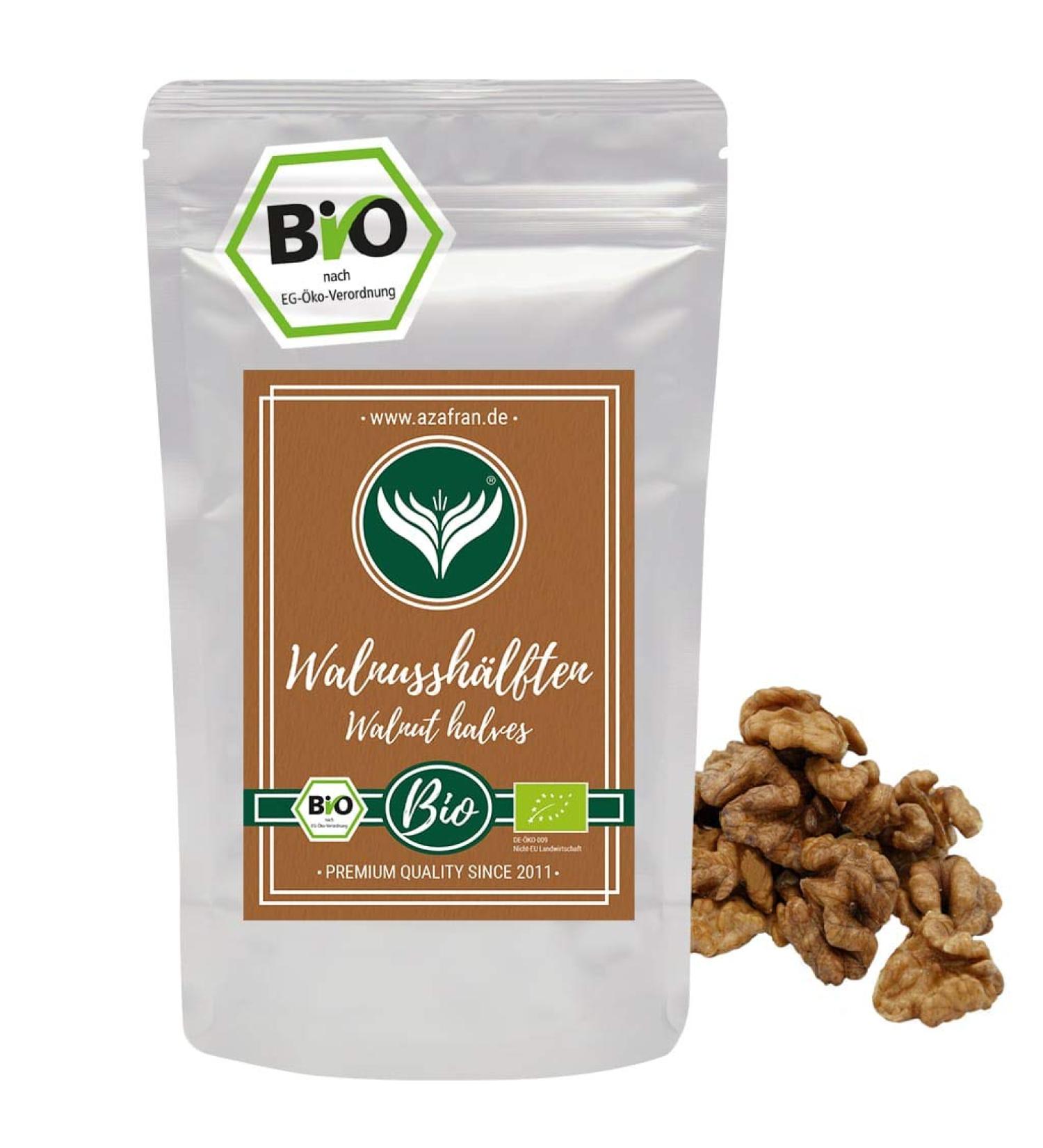 Azafran BIO Waln sse 250g - Gesch lte Walnussh lften f r internationale Lieferung - Buy Online on GoSupps.com