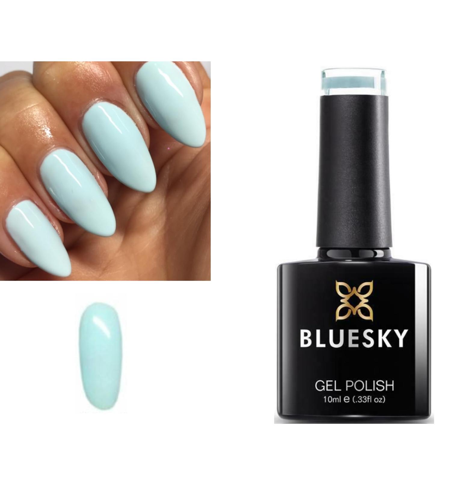 Bluesky Nail Gel Polish Light Blue/Green Duck Egg Color BP02 UV LED Soak Off 10ml - Buy Online on GoSupps.com