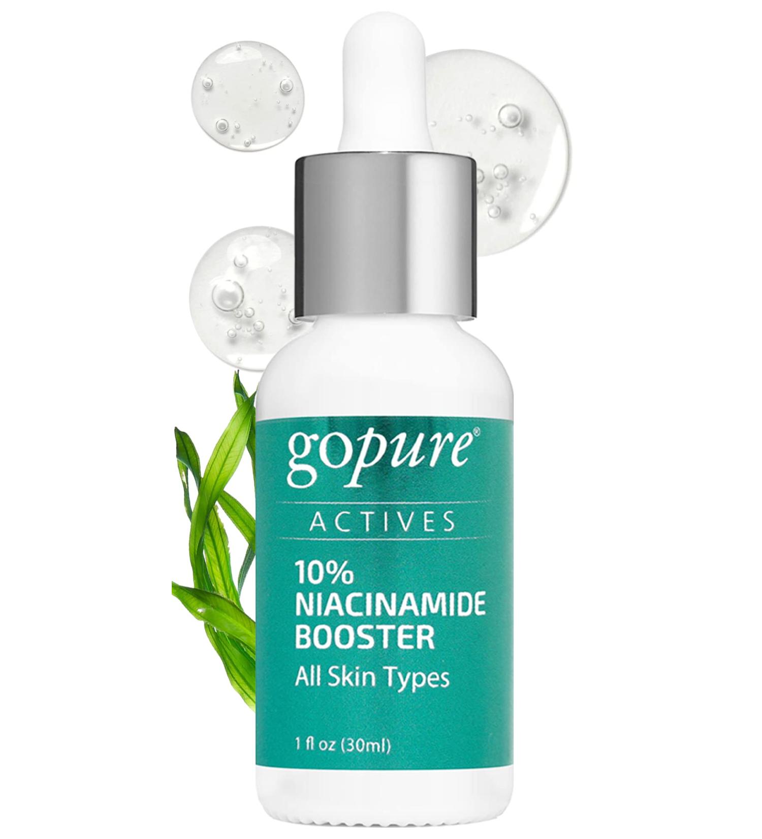 goPure 10% Niacinamide Serum Booster for Reducing Redness and Discoloration - 1 fl oz - Buy Online on GoSupps.com