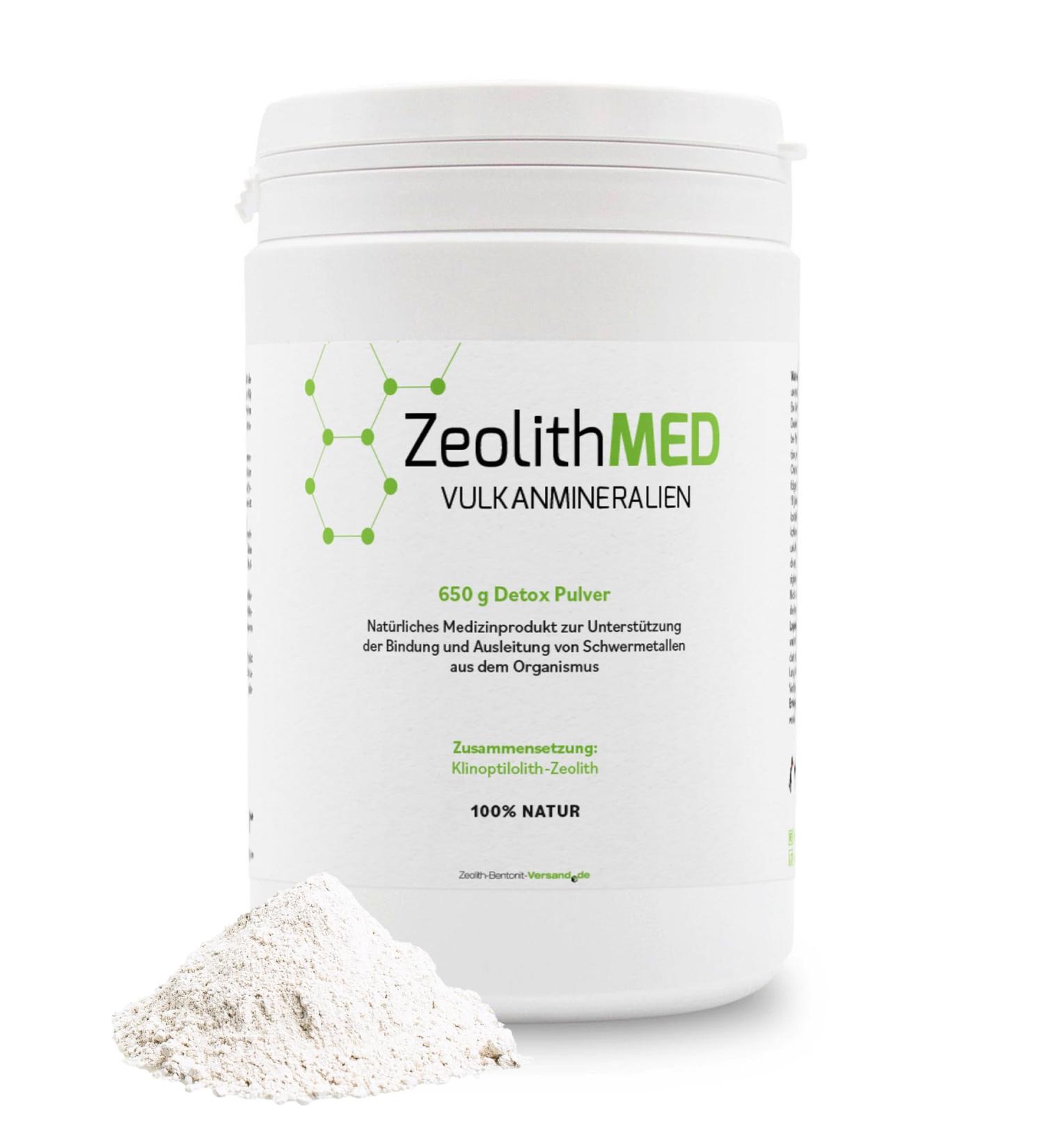 Zeolith Med Detox Powder 650g - Pharmacy Quality Detox Intestinal Cleaning & Heavy Metal Removal | Comparison Winner - Buy Online on GoSupps.com