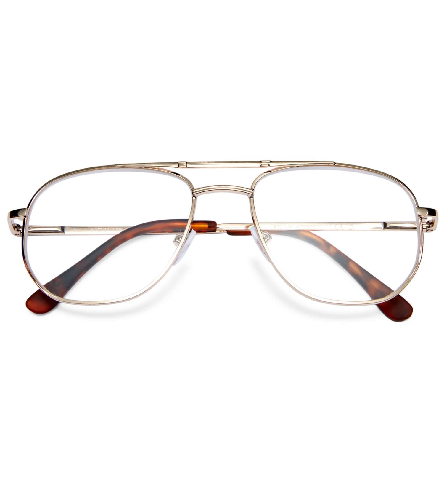 Buy Lanomi Blue Light Filter Pilot Reading Glasses - Classic Metal Frame for Men & Women | Prescription Strengths 1.0 to 4.0 - International Shipping Available - Buy Online on GoSupps.com