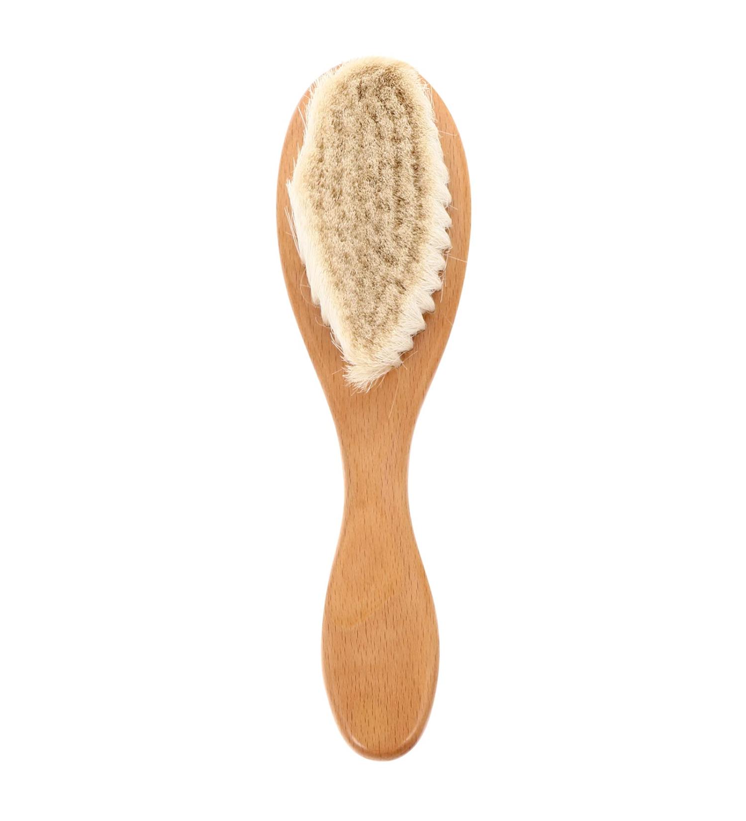SECFOU Massager Hair Comb for Kids - Natural Wool Toddler Shower Gift | Soft Bath Brush for Cradle Head Massage and Scalp Detangling - Buy Online on GoSupps.com