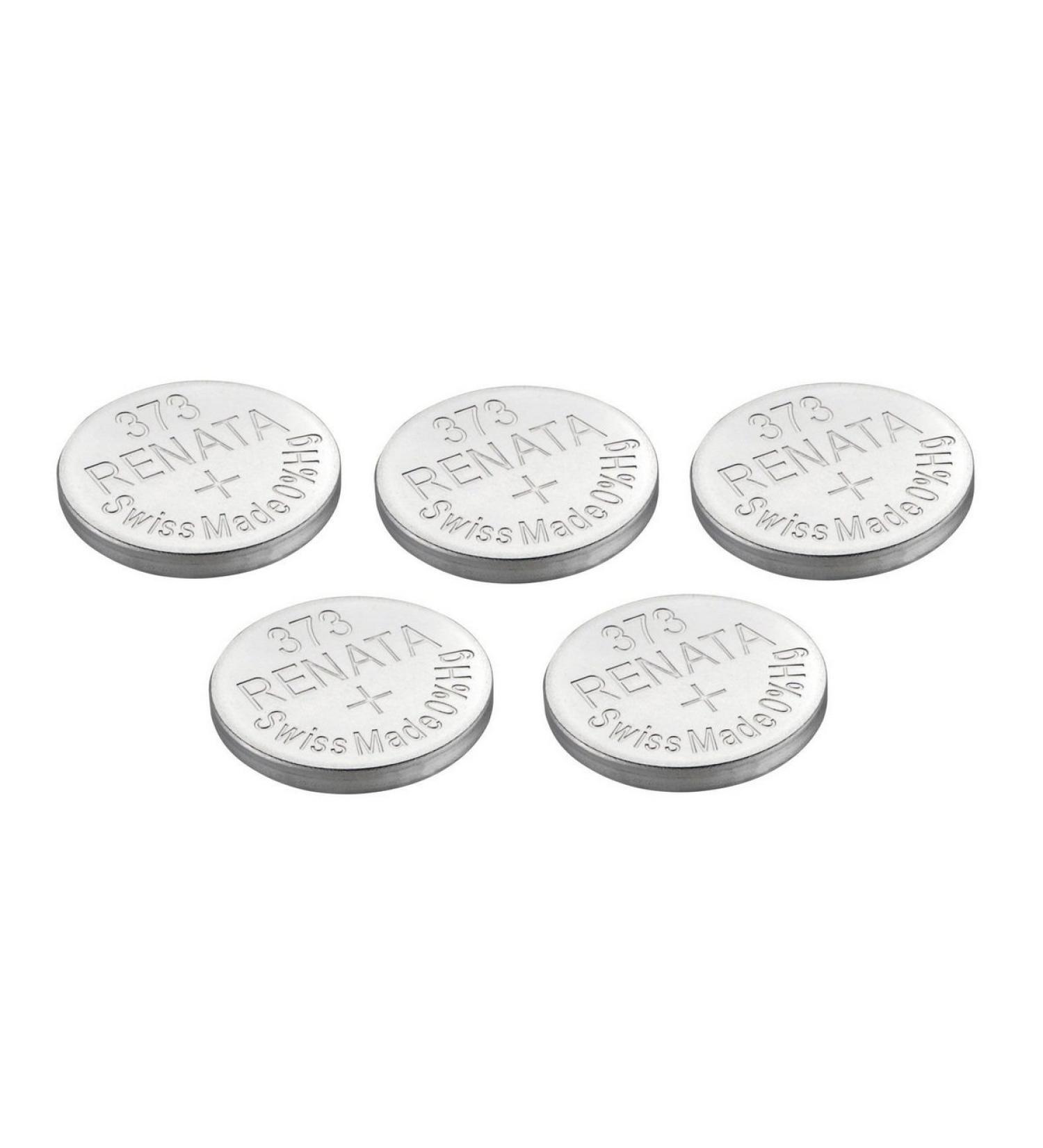 Renata Watch Battery Swiss Made Renata 373 or SR916SW 1.5V (5 Batteries 373 or SR 916 SW)