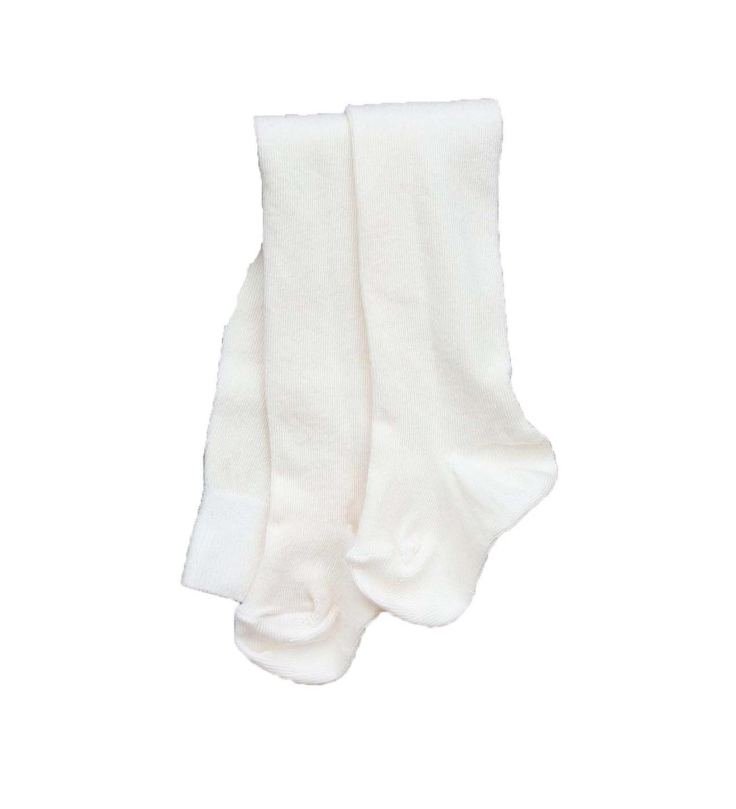 Natures Purest Plain Cream Natural Organic Cotton Tights (3-6 Months)