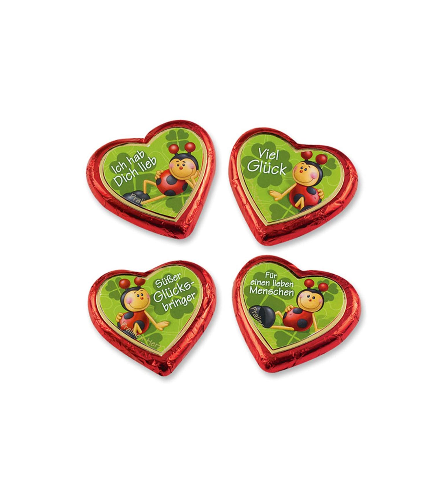 G nthart 4 praline hearts with lucky motifs 4 pieces 24 g (1 pack 96 g)
