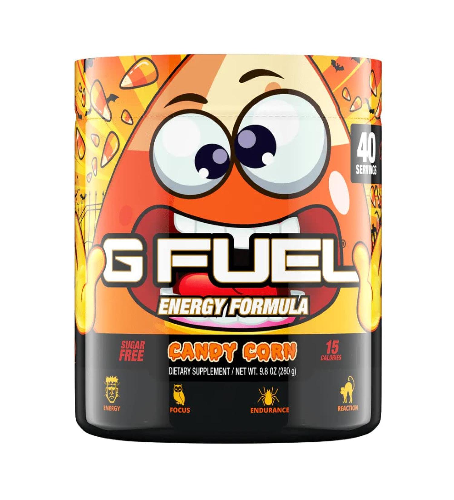G Fuel Candy Corn Flavor Energy Powder 9.9 oz - Boost Your Energy Worldwide | Shop Now - Buy Online on GoSupps.com