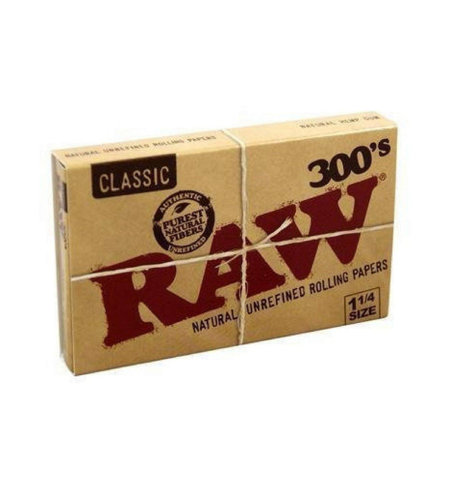 RAW 300 Classic 1.25 1 1/4 Size Rolling Papers - 300 Count - Buy Online on GoSupps.com
