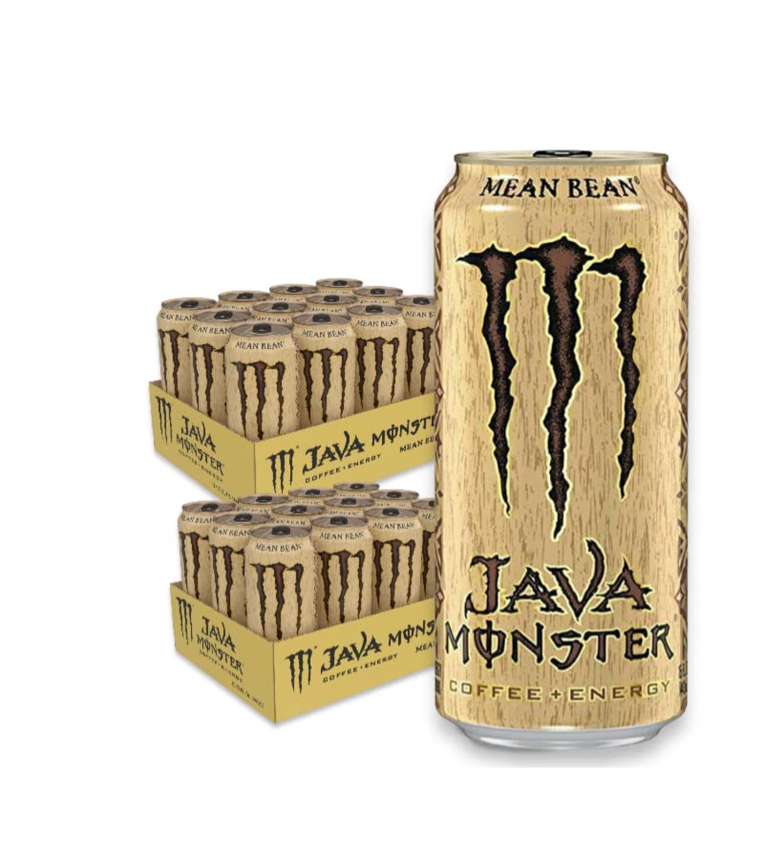  Bier 24 x Monster Energy Java Mean Bean Coffee+ Energy 443ml - Buy Online on GoSupps.com