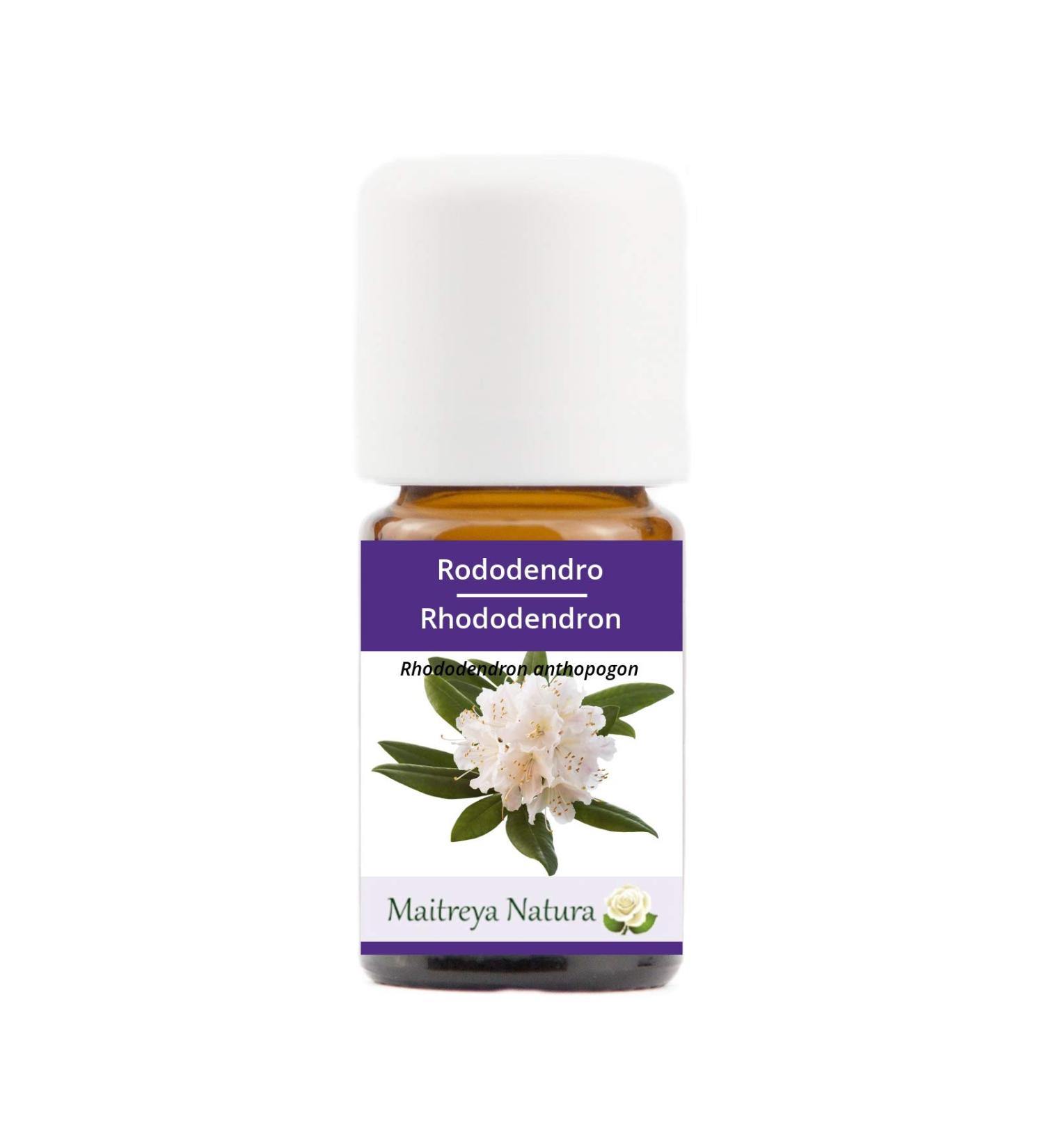 Maitreya Natura Rhododendron Essential Oil 100% Natural | 5ml Aromatherapy Diffuser Massage Vegan & Cruelty-Free - Buy Online on GoSupps.com