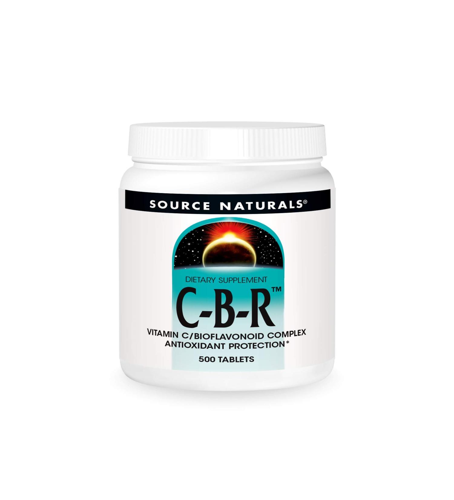 Source Naturals C-B-R - Vitamin C Bioflavonoid Complex - 500 Tablets - Antioxidant Protection - Buy Online on GoSupps.com