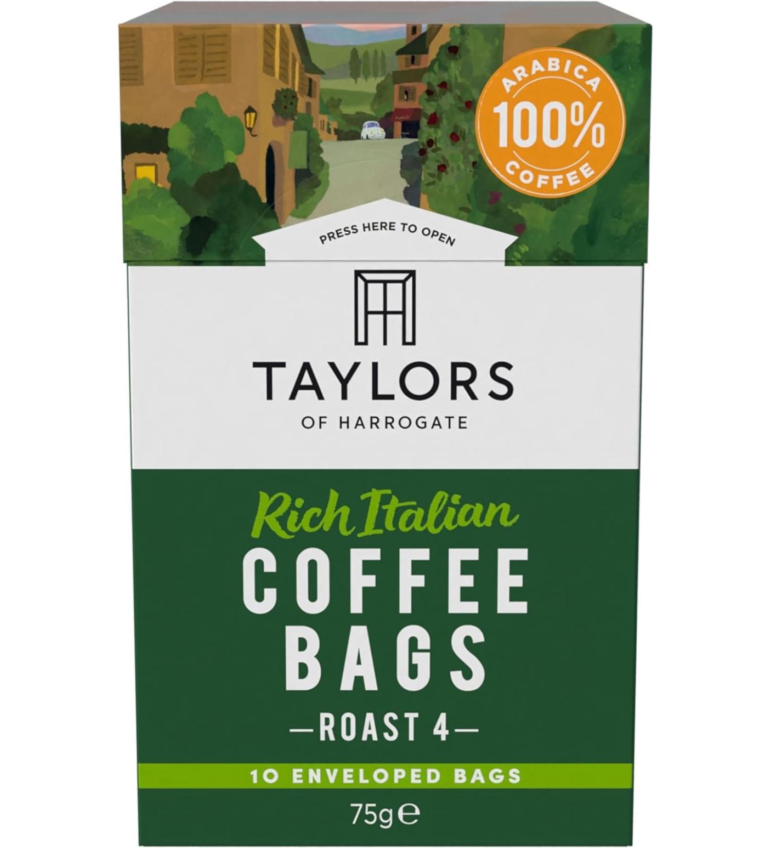 Sac caf italien riche Taylors of Harrogate 75 g - Buy Online on GoSupps.com