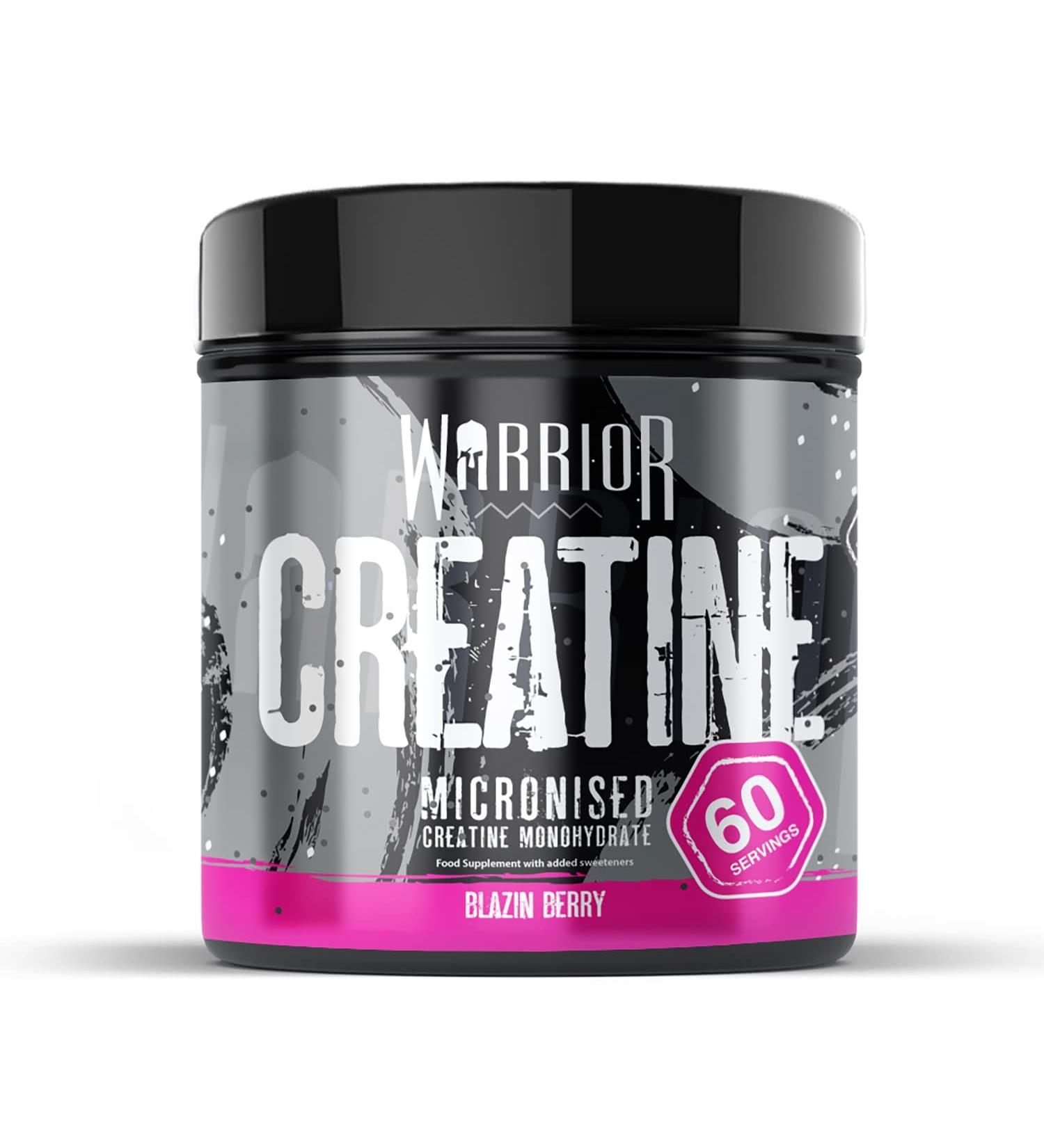 Warrior Creatine Monohydrate Powder Blazin Berry 300g - Blazin Supplements - Buy Online on GoSupps.com