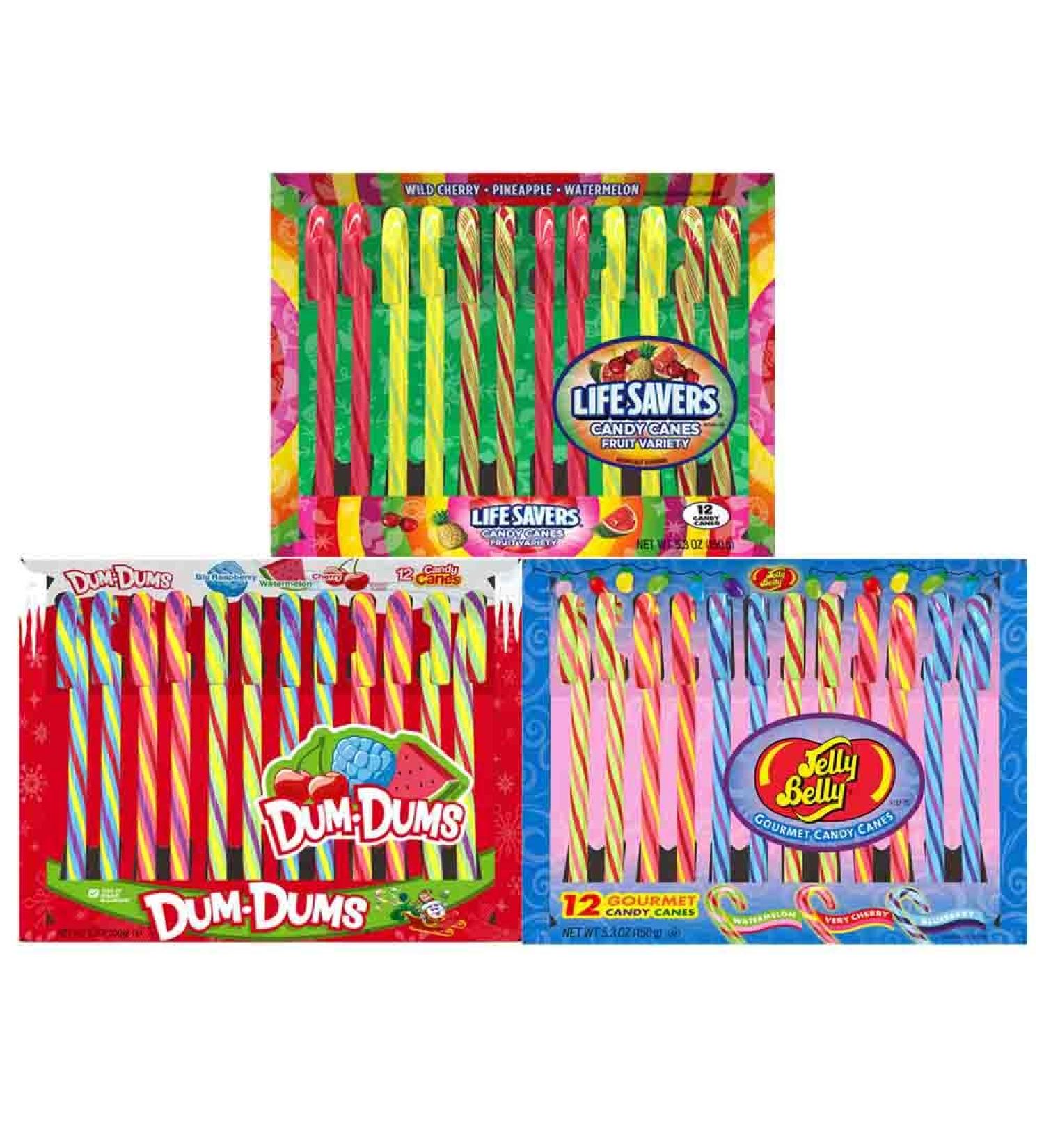 Shop Candy Cane Mixed Pack - 144 Count Dums Jelly Belly & Lifesavers - International Shipping Available - Buy Online on GoSupps.com