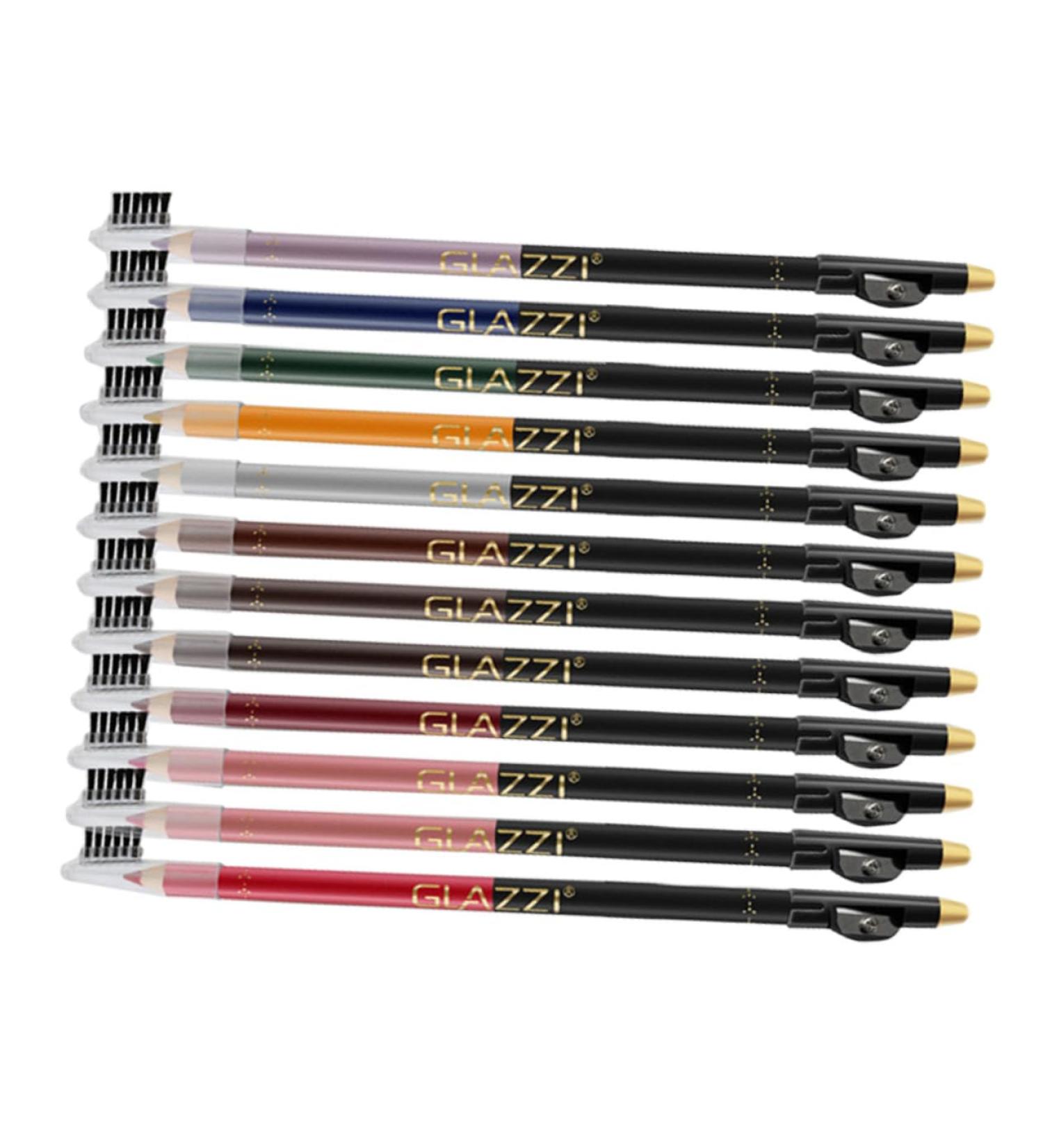 FOYTOKI 12pcs Lip Liner Eyeliner Gel Eyeliner Cosmetic Supplies Eyebrow Pencil Waterproof Makeup Tool Wood - Buy Online on GoSupps.com