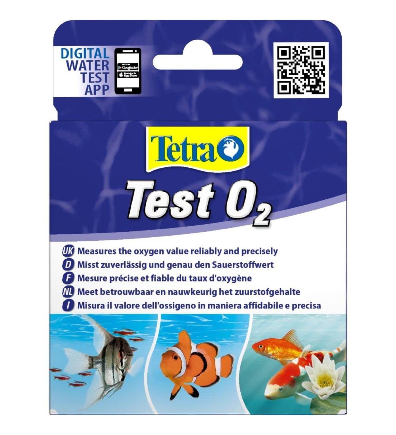 Tetra Test O2 to Measure the Aquarium and Pond Oxygen Value Reliably and Precisely 9 ml (Pack of 3)