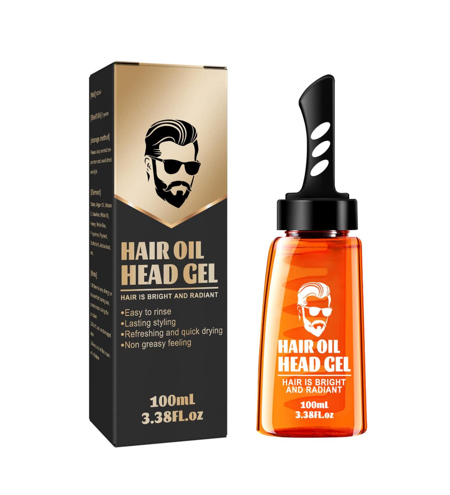 Miioto 2-in-1 Hair Styling Gel & Wax for Men - Long-Lasting Hold & Natural Finish with Comb - Buy Online on GoSupps.com