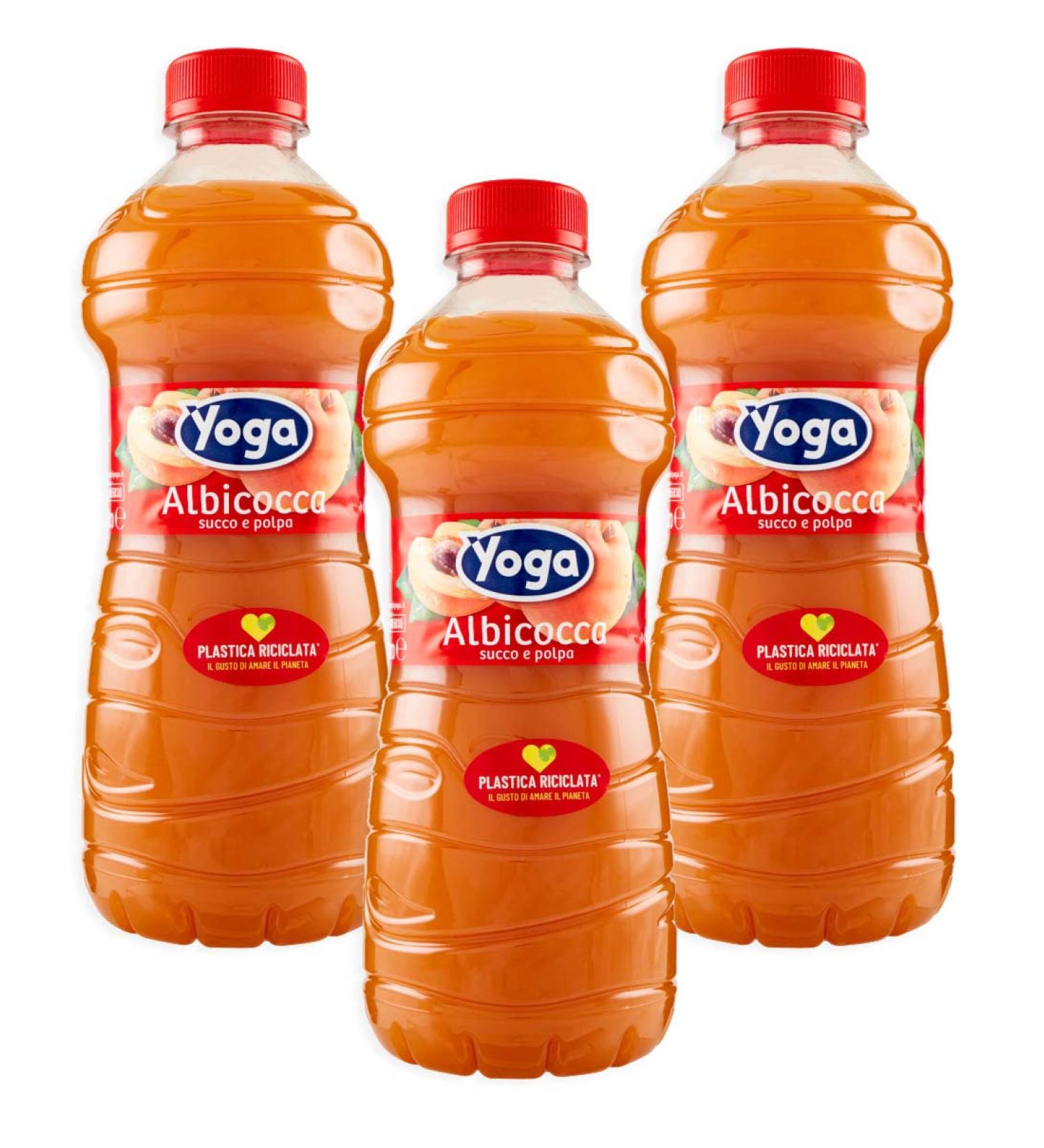  CAIYA 3X Yoga Italian Apricot Fruit Juice and Pulp 1L 3 bottles  - Buy Online on GoSupps.com