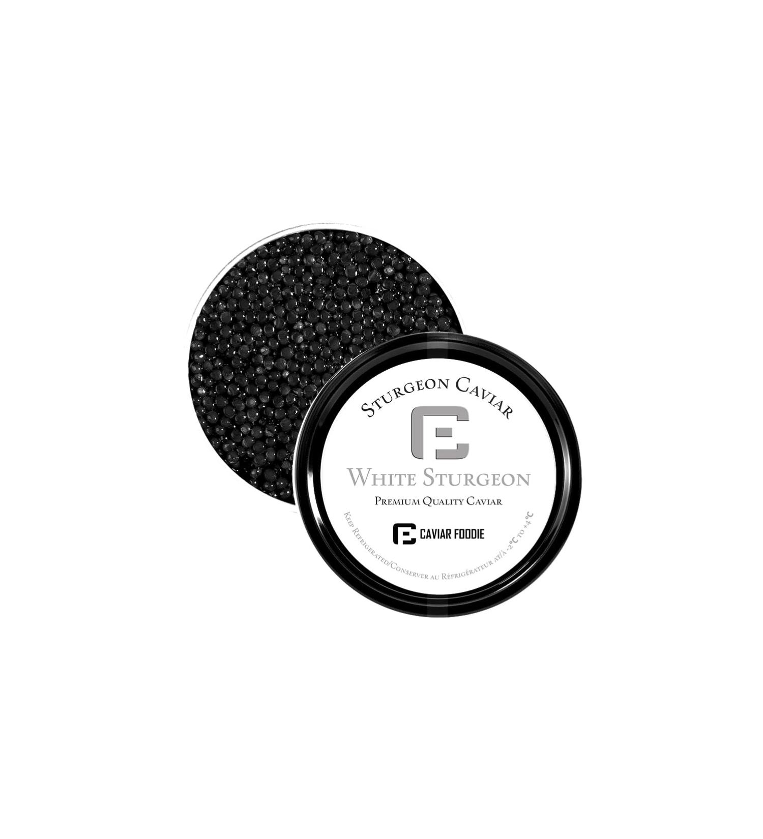 White Sturgeon Black Caviar 30g size