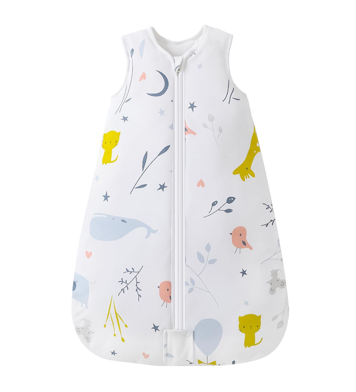 Mosebears 2.5 Tog Baby Winter Sleeping Bag 100% Cotton | Animal Design | 18-24 Months - Buy Online on GoSupps.com