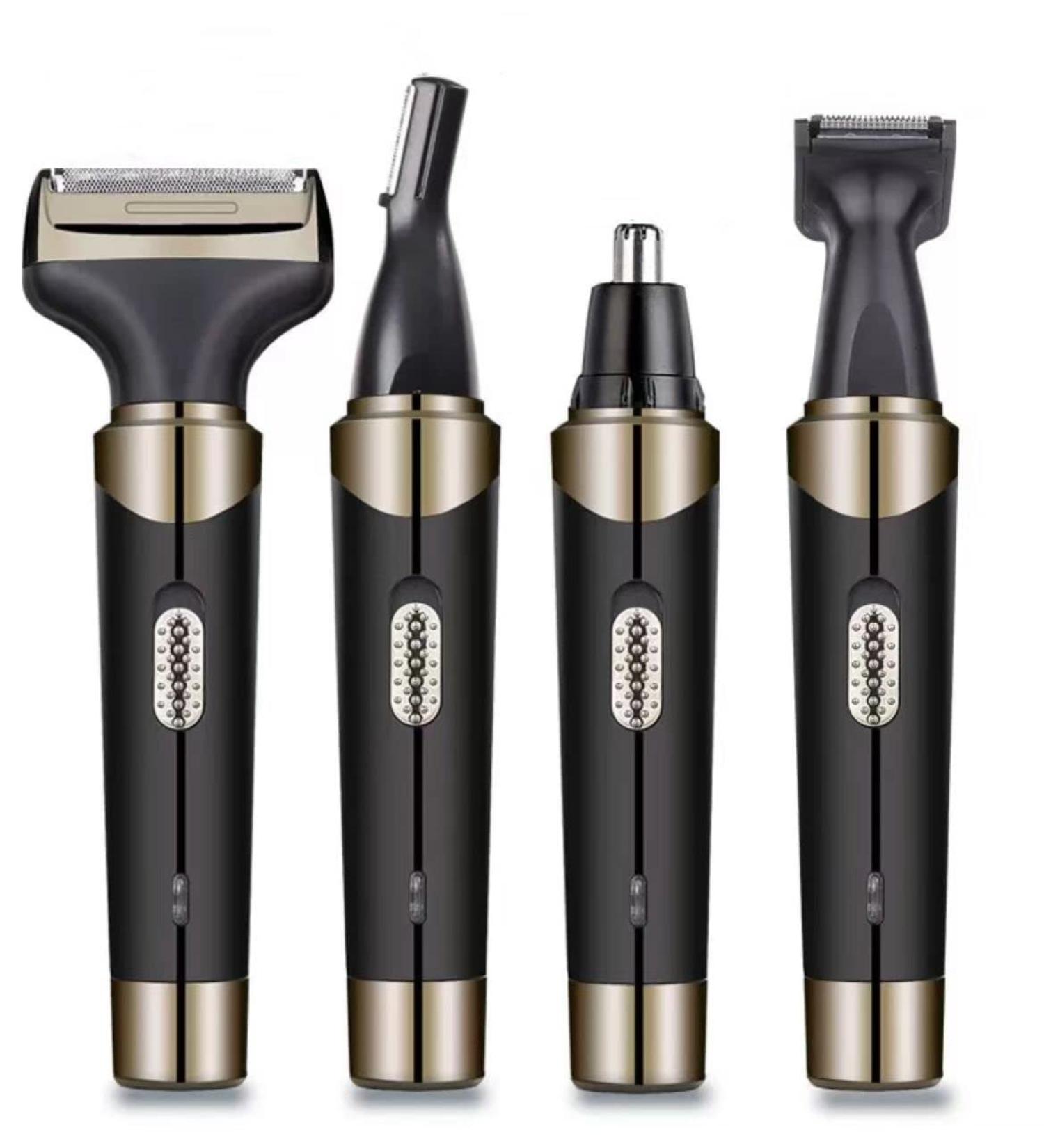 4 in 1 Electric Nose Hair Trimmer & Men's Hair Remover Set - USB Rechargeable Beard Shaver Eyebrow & Sideburns Trimmer | International Shipping Available - Buy Online on GoSupps.com