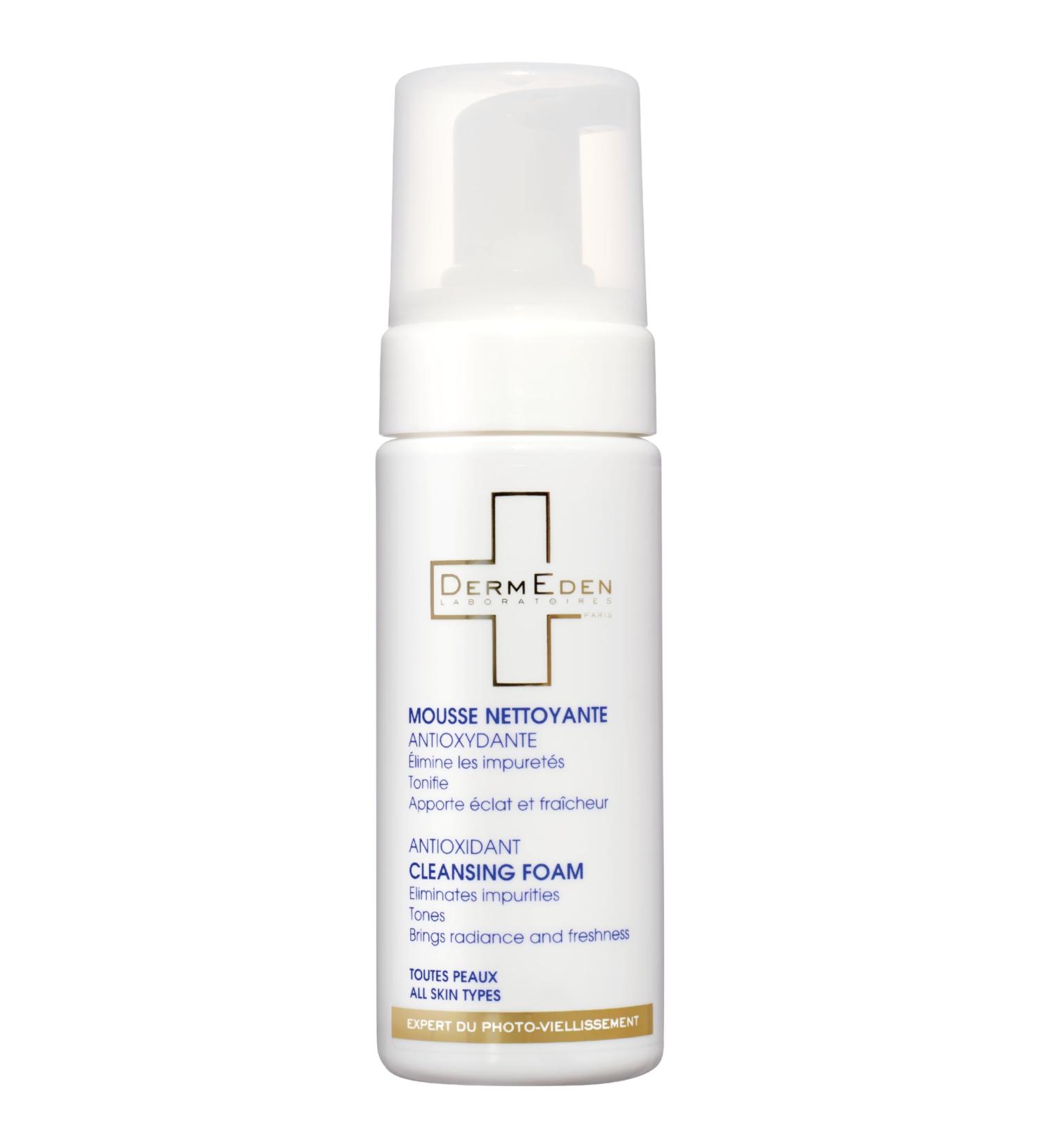 DermEden - Antioxidant cleansing foam 150 ml Eliminates external influences such as pollution dust etc. Purifies and tones the skin Made in France in our laboratories. - Buy Online on GoSupps.com