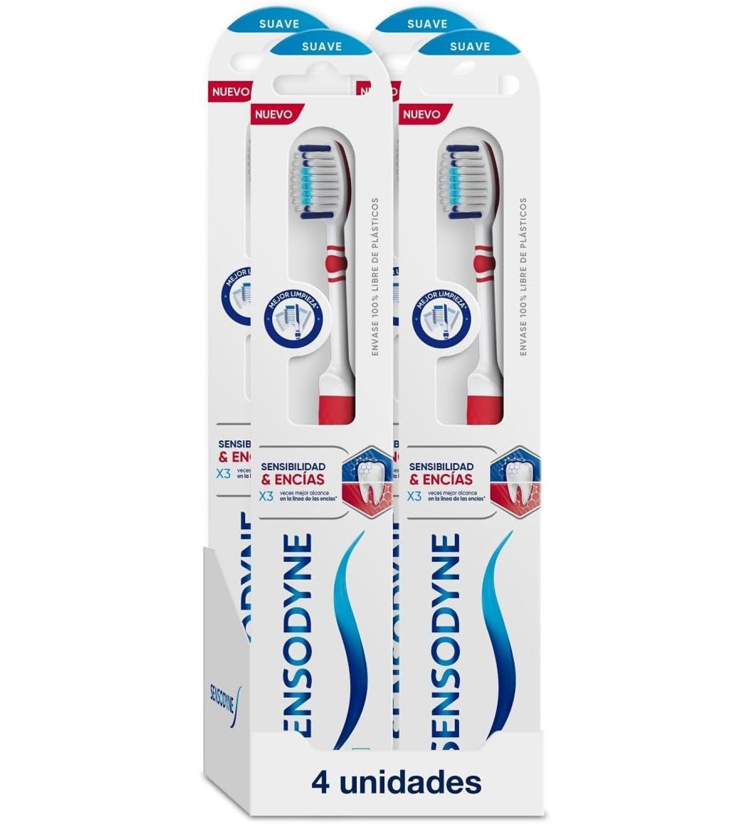 Sensodyne Sensitivity & Gums Soft Toothbrush - 4 Pack for Tooth Sensitivity Relief | International Shipping - Buy Online on GoSupps.com