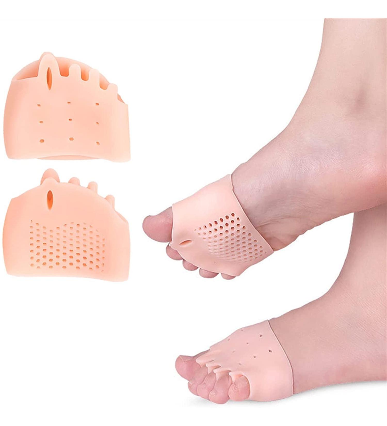 Buy Silicone Dust Separators & Hallux Valgus Corrector Pedicure Socks - Adjustable Orthopedic Foot Bracket (Beige) for Sale! - Buy Online on GoSupps.com