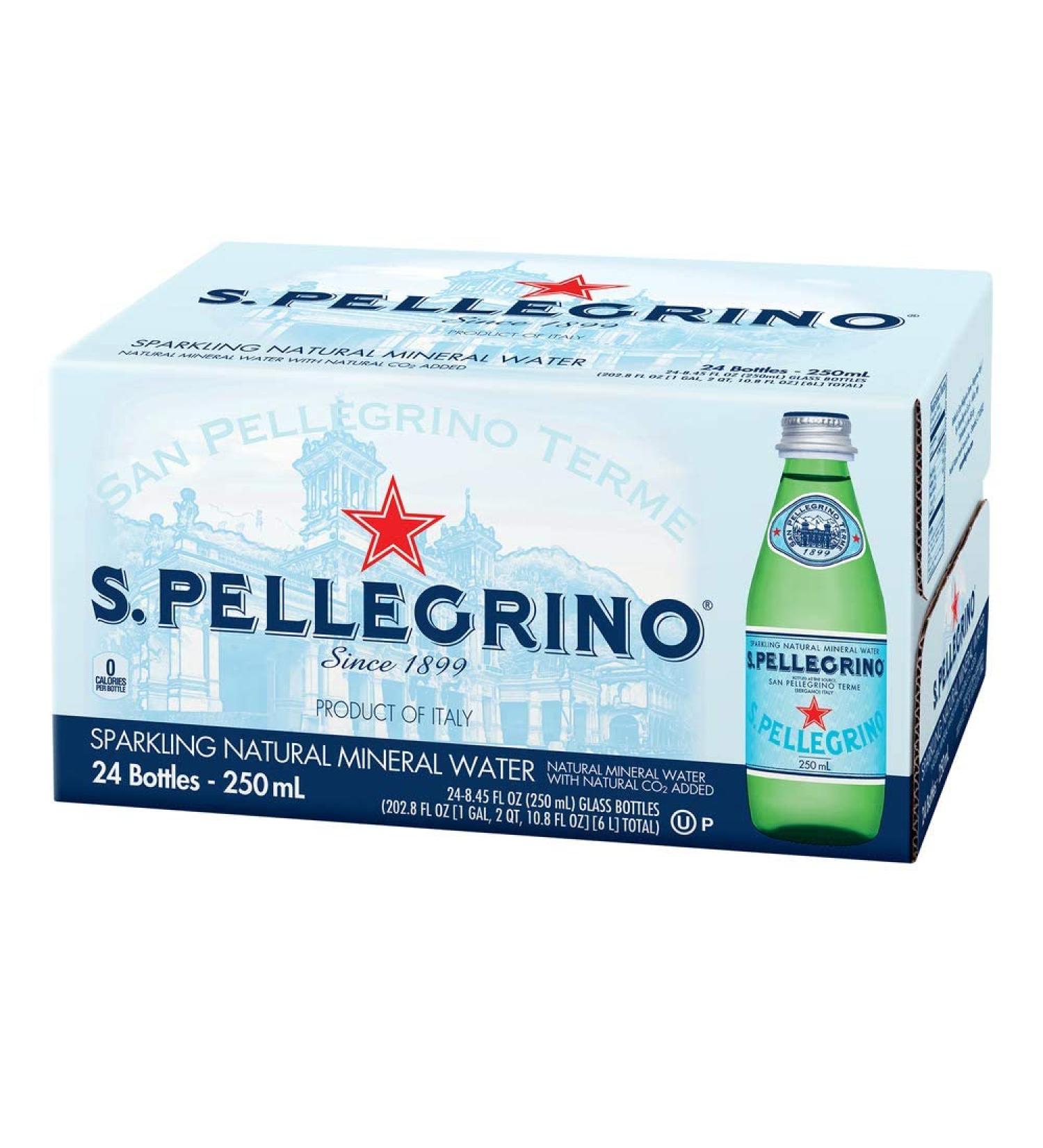 Buy San Pellegrino Sparkling Water (Glass) - 24 x 250ml | International Shipping Available - Buy Online on GoSupps.com