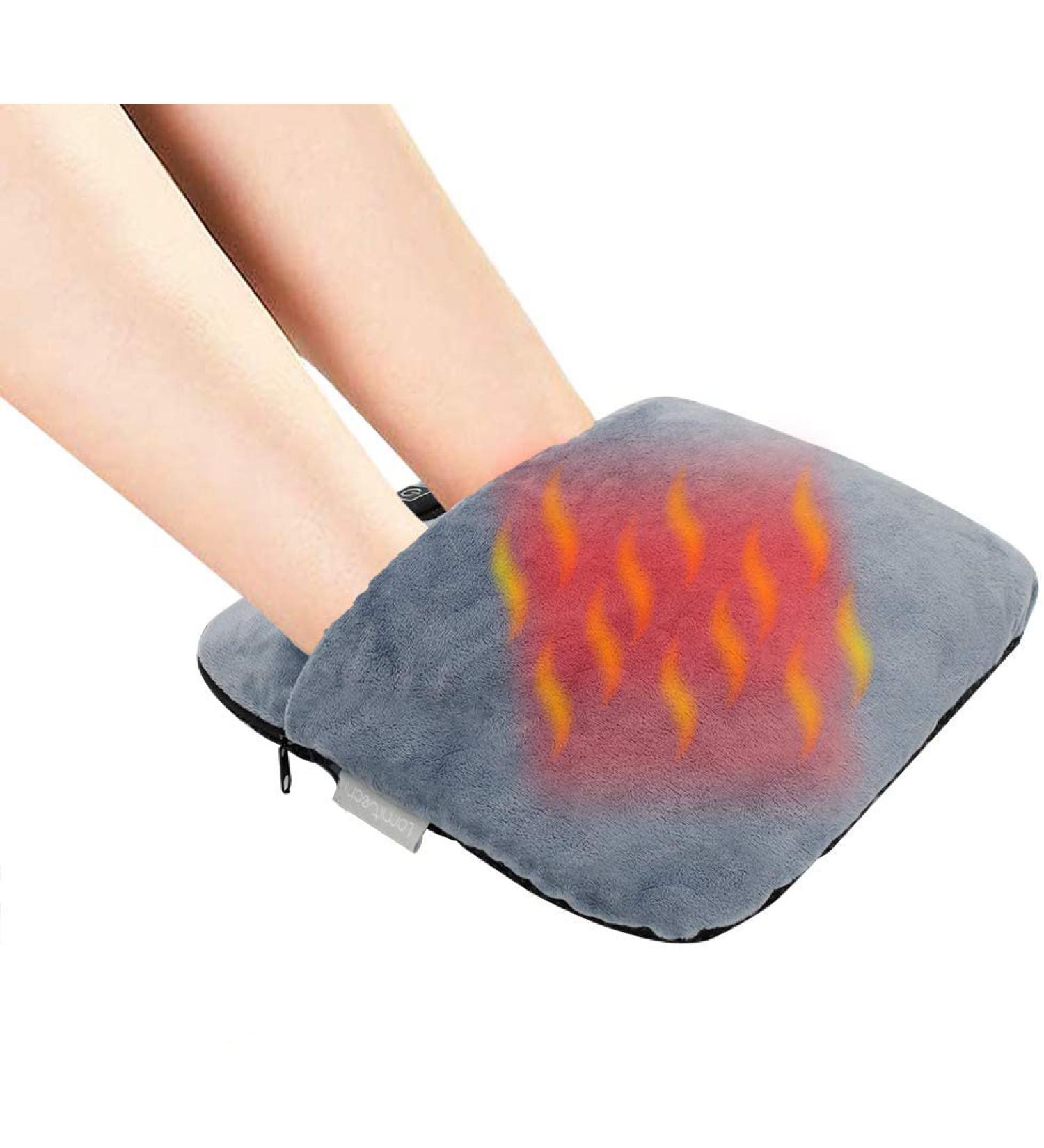 Buy USB Electrical Foot Warmer for Men & Women - Soothing Massage Foot Warmers for Home & Office - Gray - Buy Online on GoSupps.com