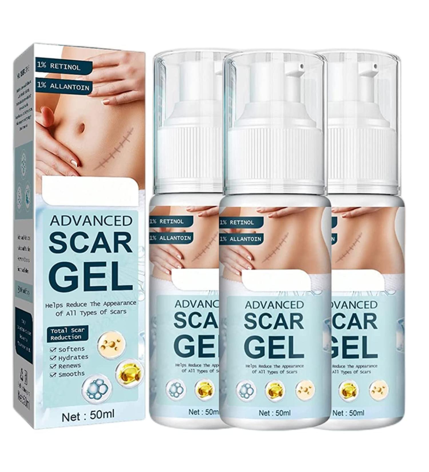 German Advanced Skin Renewal Gel Scar Gel For Acne Scars Stretch Mark Removal Cream Advanced Scar Treatment Natural Scar Therapeuti Gel Scar & Stretch Marks Remover Gel (3pcs) - Buy Online on GoSupps.com