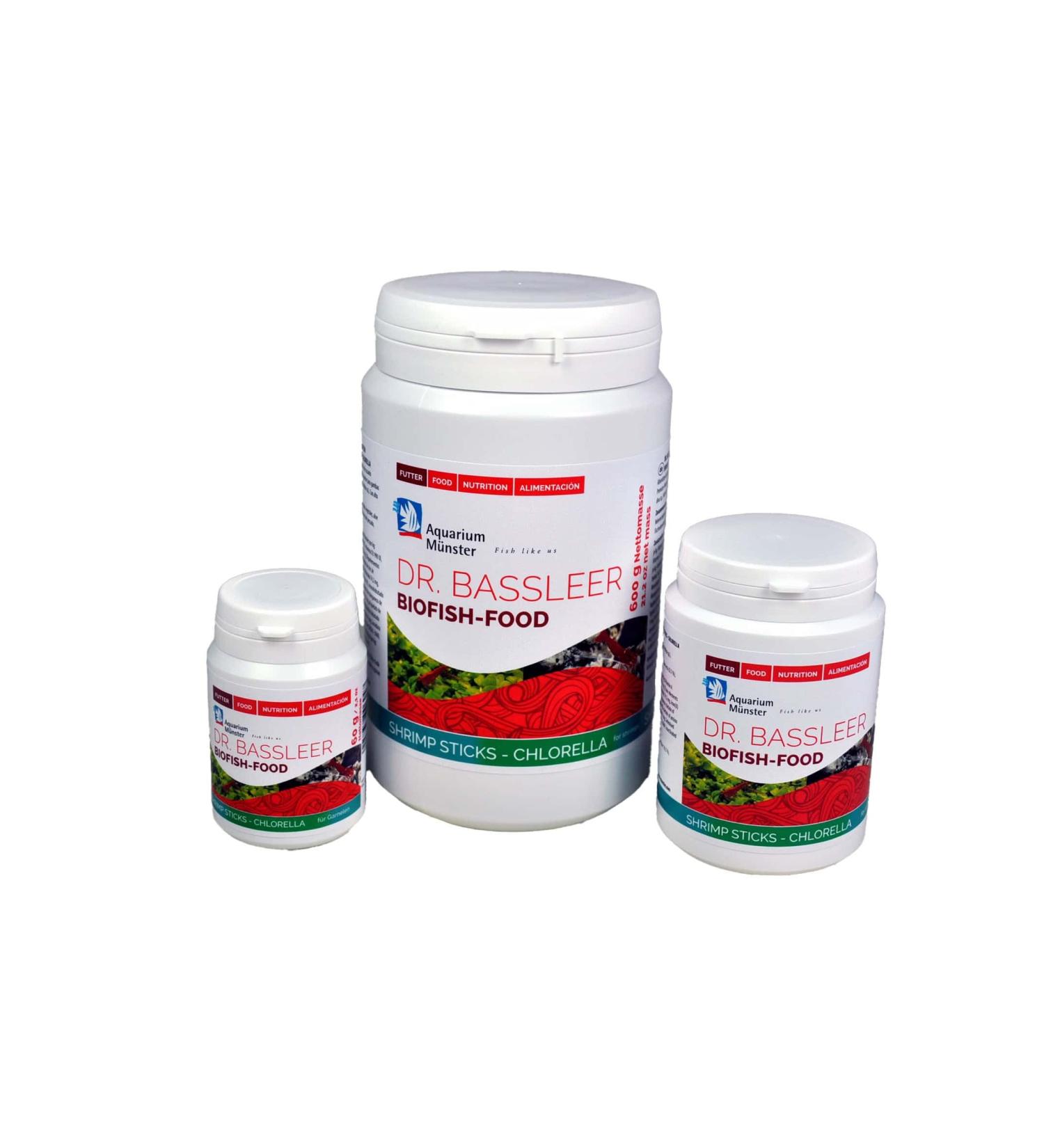 Dr. Bassleer Biofish Food Shrimp Sticks Chlorella 60 g Aliment complet pour crevettes décoratives