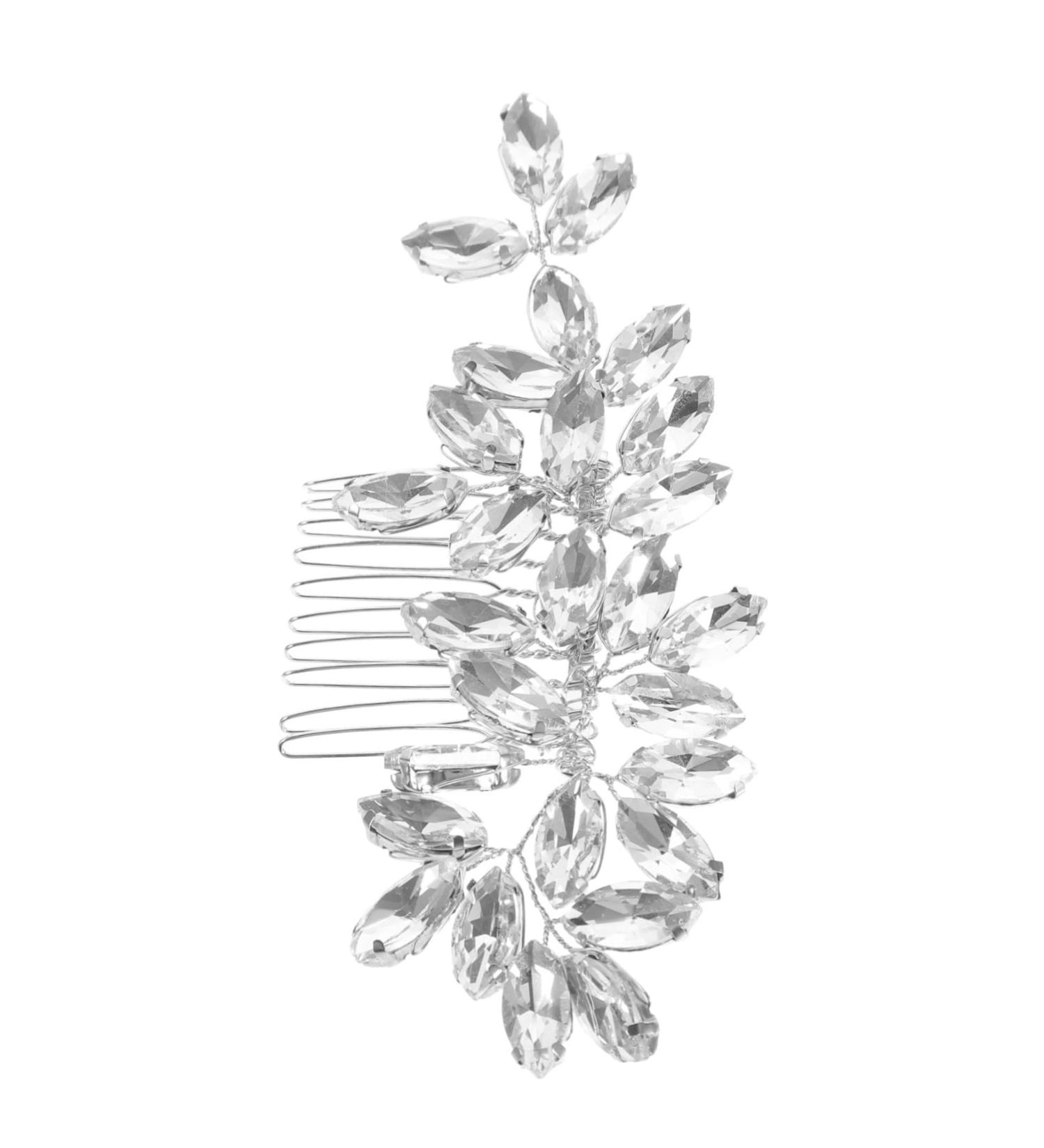 IWOWHERO Crystal Hair Accessories Wedding Hair Comb Rhinestone Hair Side Comb Wedding Hair Side Comb Wedding Hair Accessories Decorative Hair Side Comb Rhinestone Hair Comb Bride Hair Comb - Buy Online on GoSupps.com