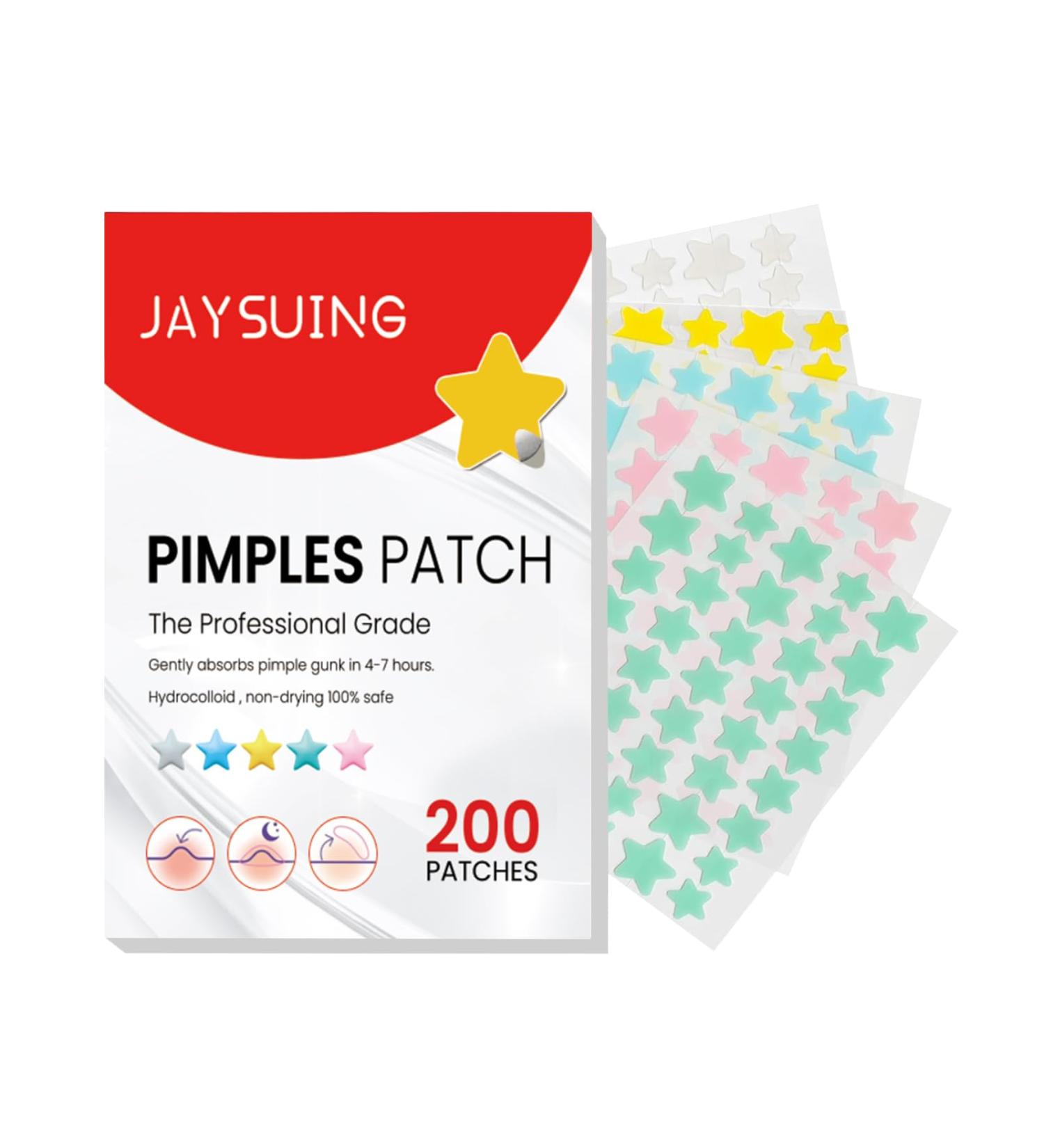 Buy Hydrocolloid Facial Acne Patches - 200 Tablets with Tea Tree Oil & Salicylic Acid for Effective Pimple Treatment - Buy Online on GoSupps.com