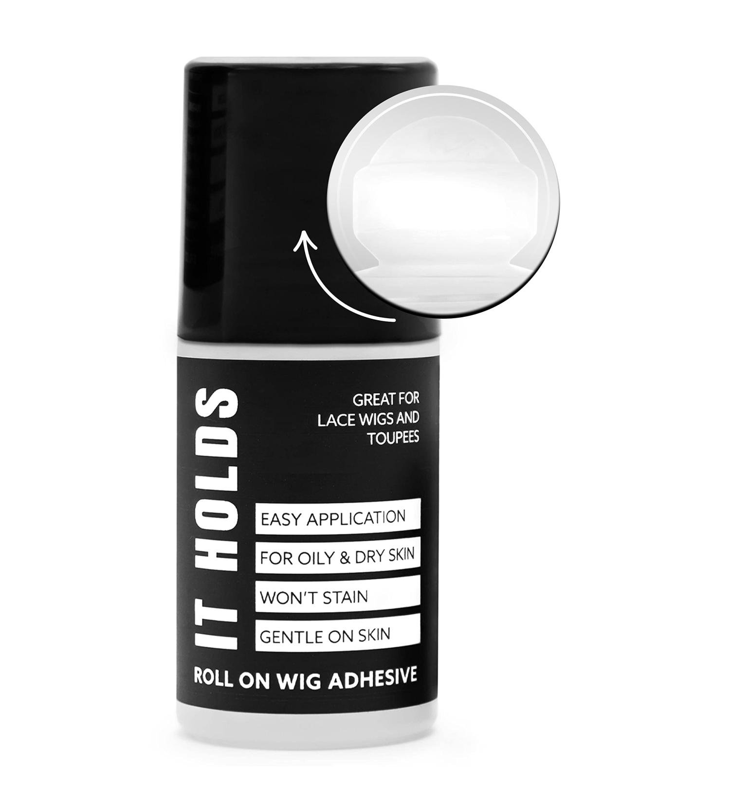 Premium Roll-On Body Glue for Skin - Liquid Fashion Tape | Butt & Body Glue | Sweat Resistant Adhesive | Wig & Sock Glue | Residue-Free | Made in USA - 2oz (1 Pack) - Buy Online on GoSupps.com