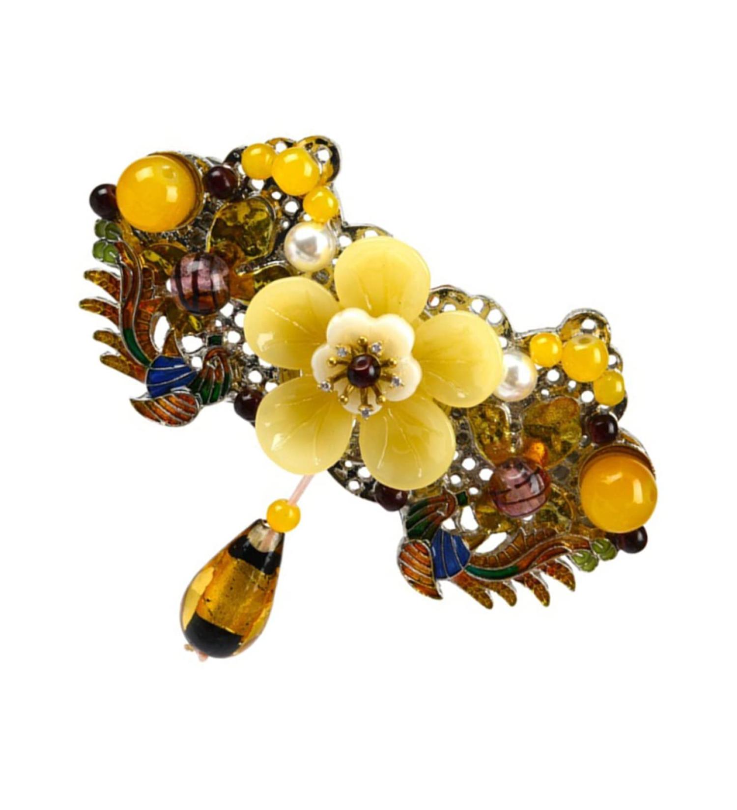 Didiseaon Hairpin Hair Jewels for Women French Hair Pin Wedding Hair Clips Women Hair Clip Women Hair Barrettes Vintage Flower Hair Clips Hair Clamp Ponytail Alloy Spring Miss - Buy Online on GoSupps.com