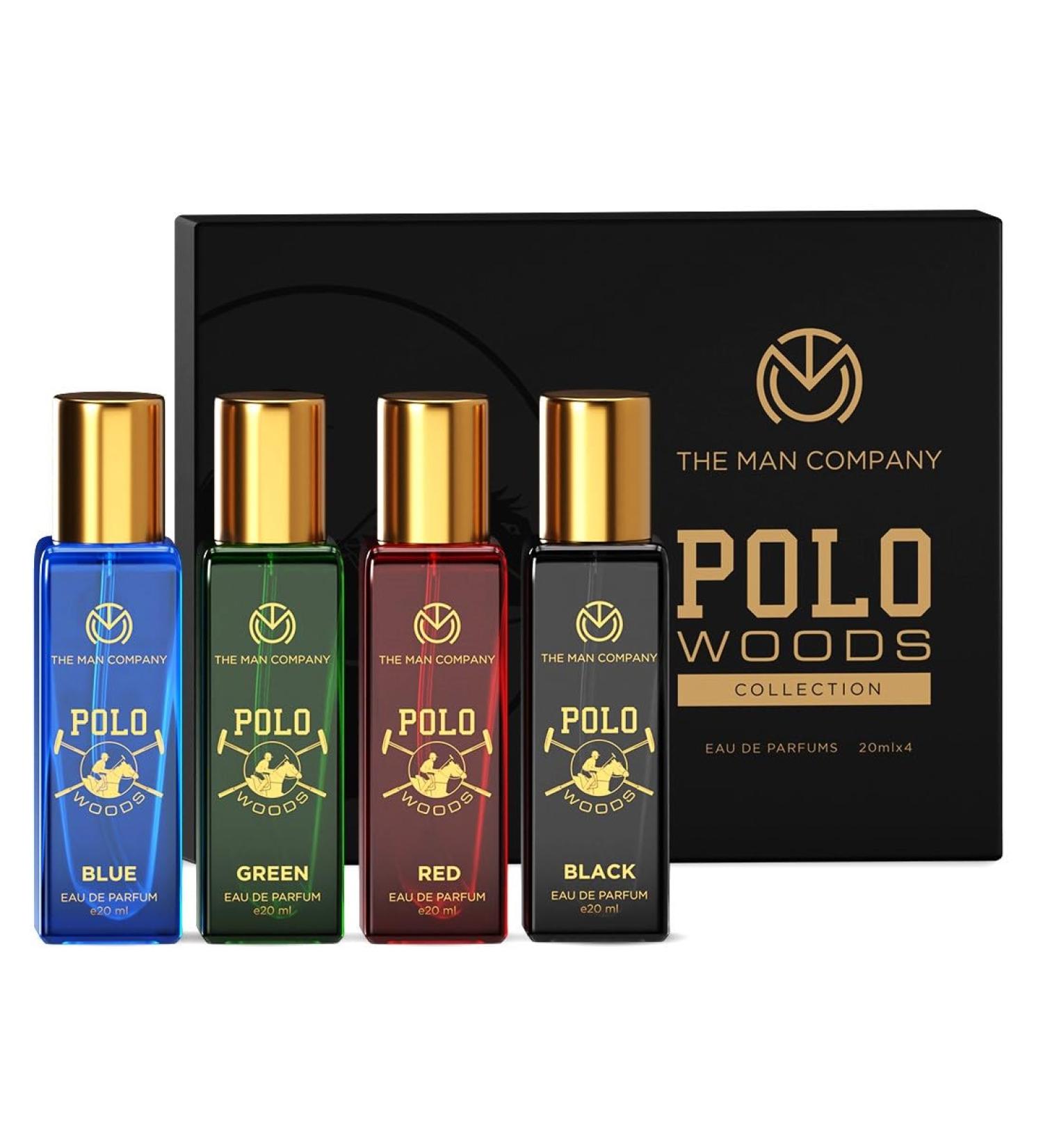 The Man Company Specially Curated Perfume Gift Set For Men Spray - 4X20Ml - Polo Woods Collection | Premium Long-Lasting Fragrance | Luxury Eau De Parfum | Gift Set For Him - Buy Online on GoSupps.com