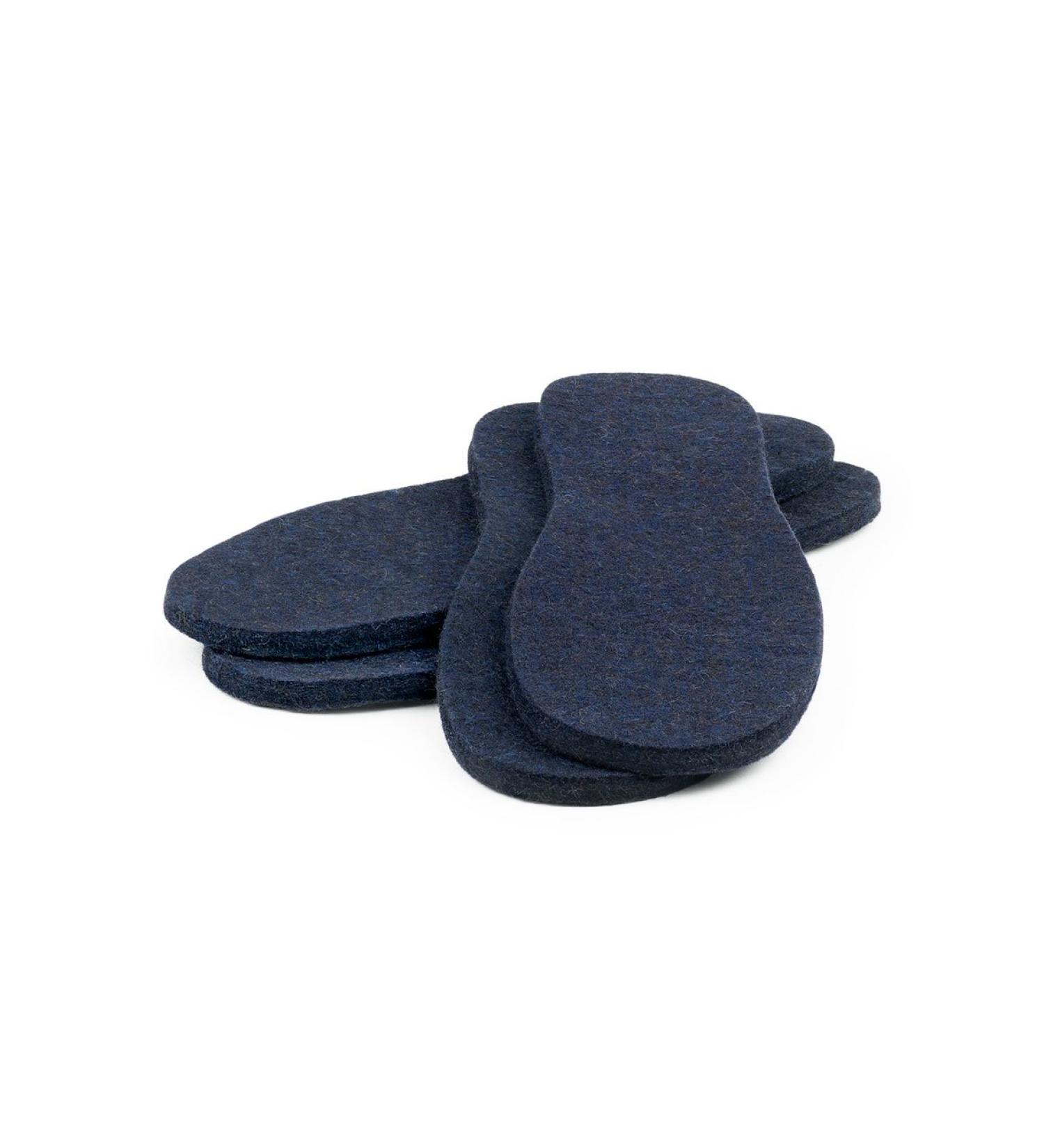 Men's Blue Felt Insoles 2 Pack - Size 9 | The Felt Store - Buy Online on GoSupps.com
