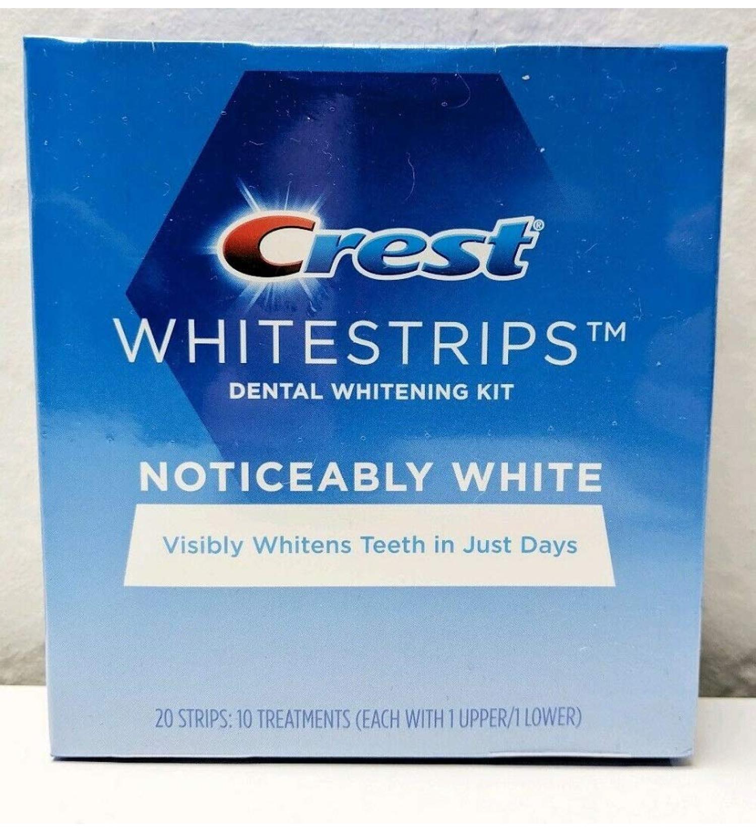 Crest Noticeably White Whitestrips - Professional Teeth Whitening Solution - Buy Online on GoSupps.com