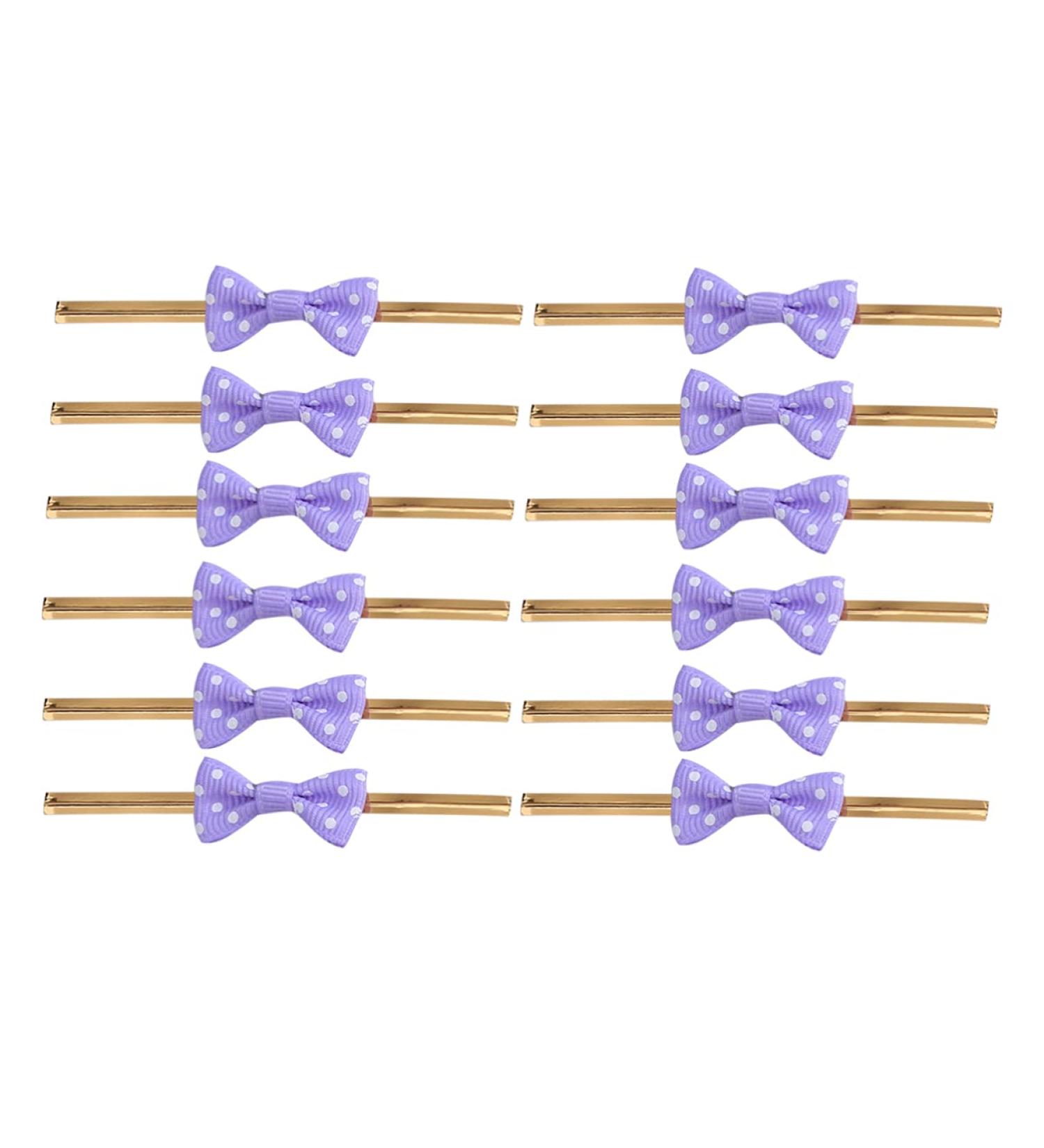 NUOBESTY 20pcs Metallic Ties Bag Sealers Ties Satin Tie Packing Ribbon Packaging Tape Cable Tie A Little Bit Purple Medium - Buy Online on GoSupps.com
